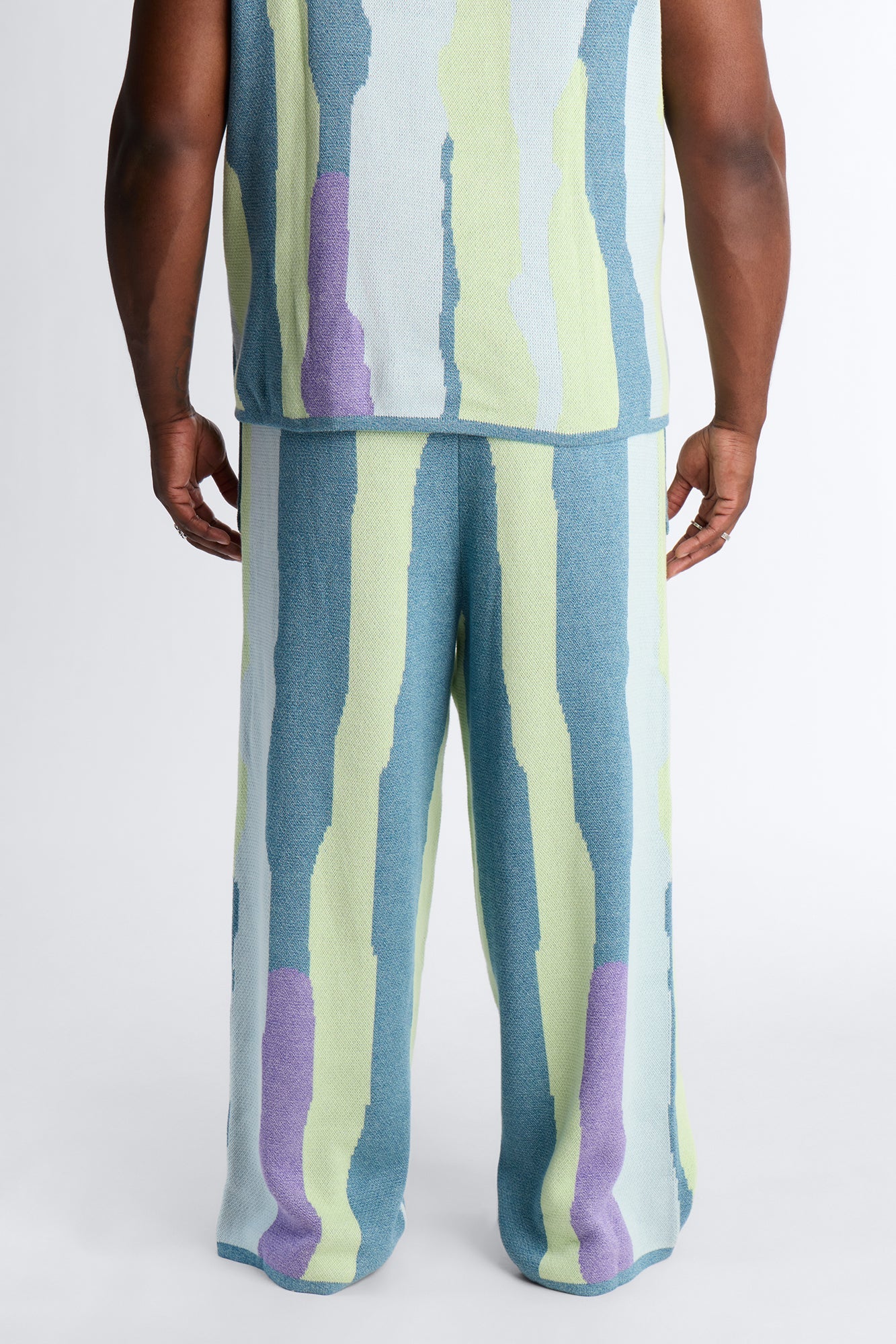 Wide Leg Day Mixer Knit Pant - Multi Color Fashion Nova