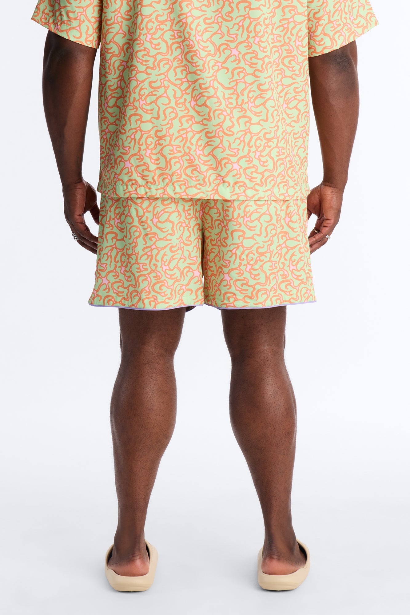 Spring Break Fling Swim Trunk 6″ - Multi Color Fashion Nova