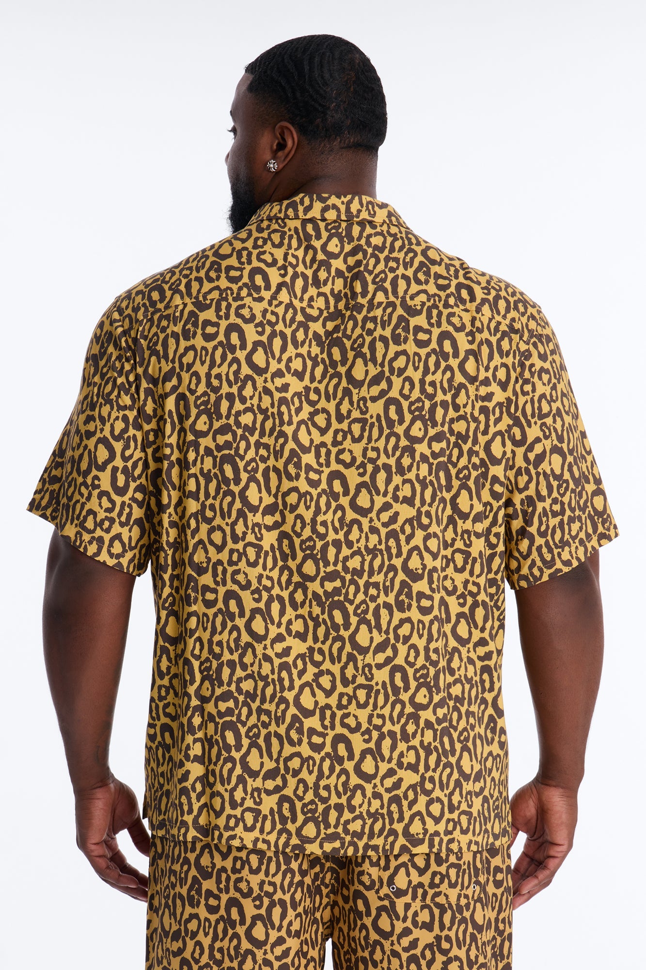 Loyalty In The Wild Short Sleeve Cuban Collar Shirt - Leopard Fashion Nova