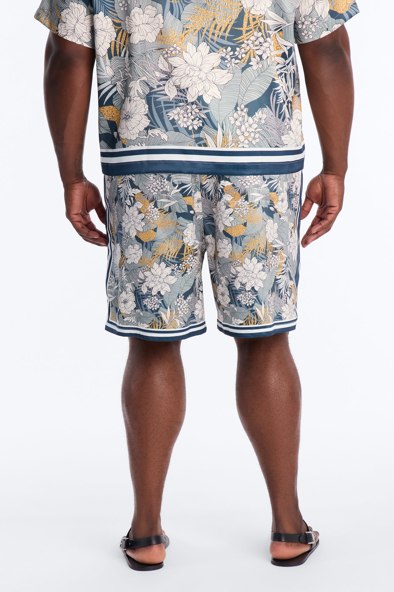 Relaxed Palm Vista Short - Blue Fashion Nova