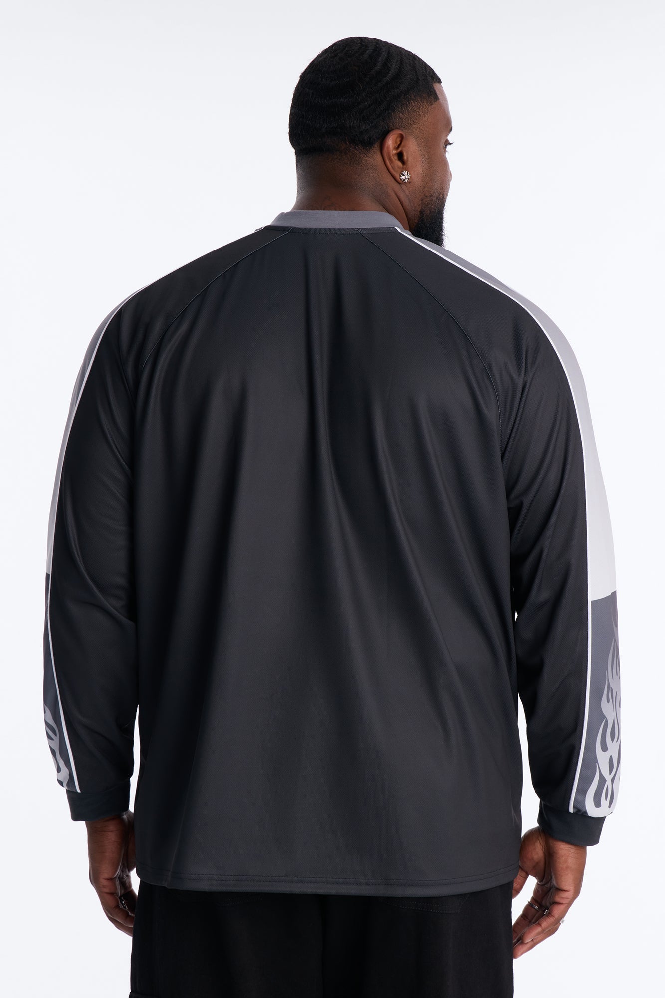 Von Dutch Chrome Flame Jersey - Black Fashion Nova
