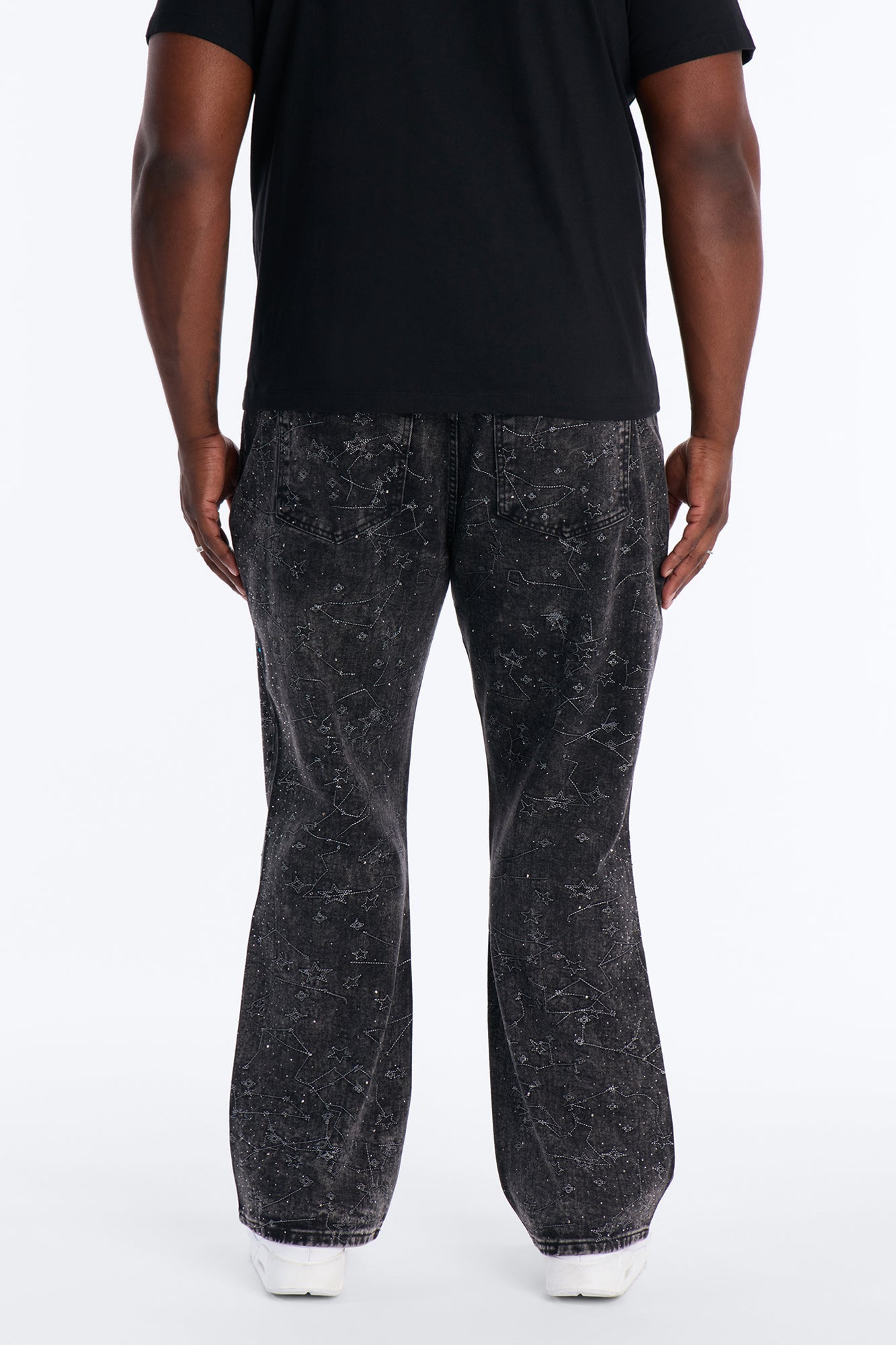 Straight Flare Eclipse Jean - Black Wash Fashion Nova