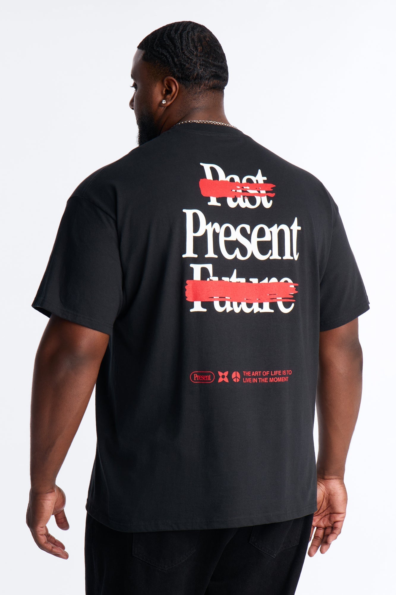 Be Present Short Sleeve Tee - Black Fashion Nova
