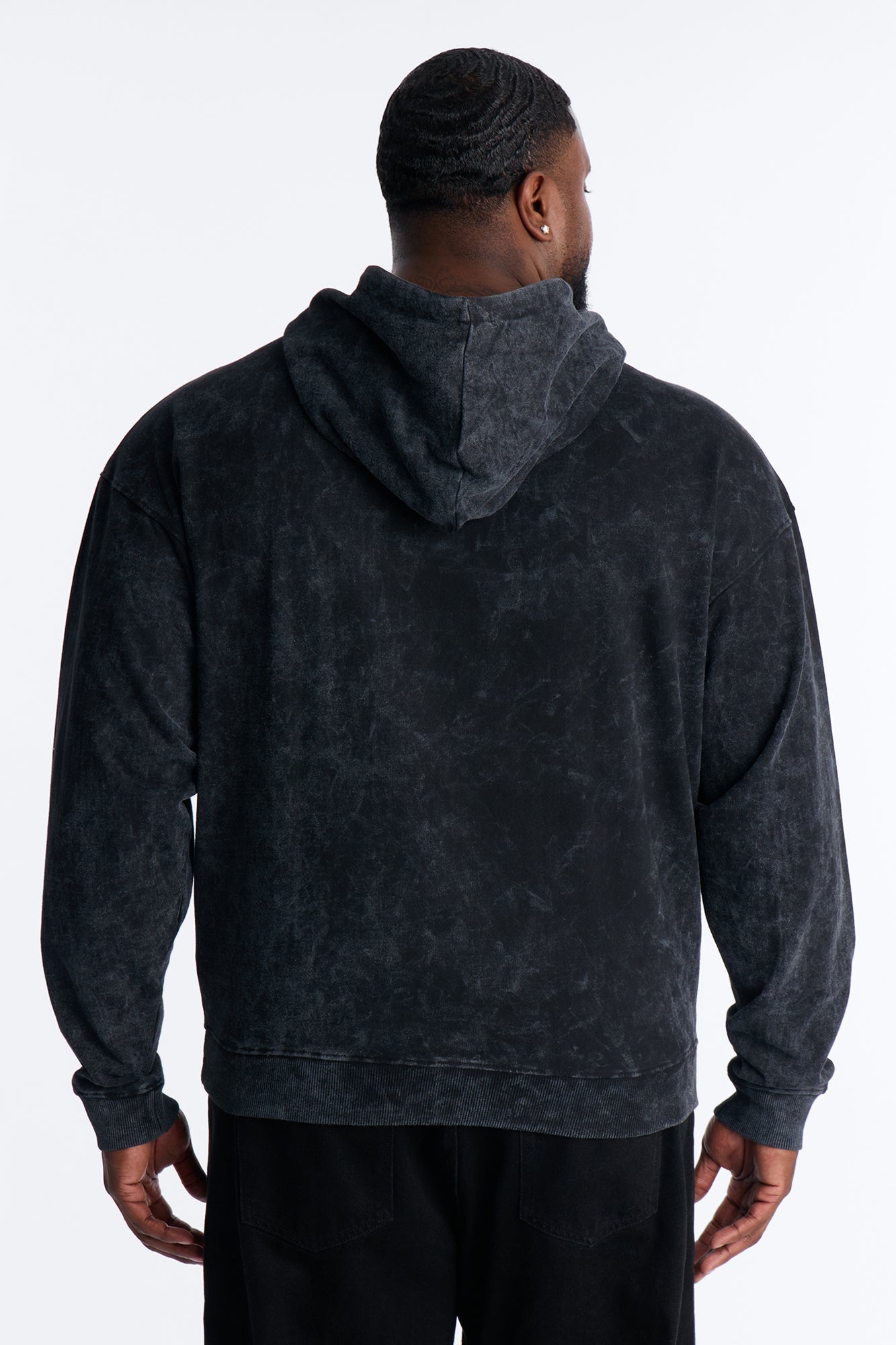 Last Supper Mineral Wash Hoodie - Black Wash Fashion Nova