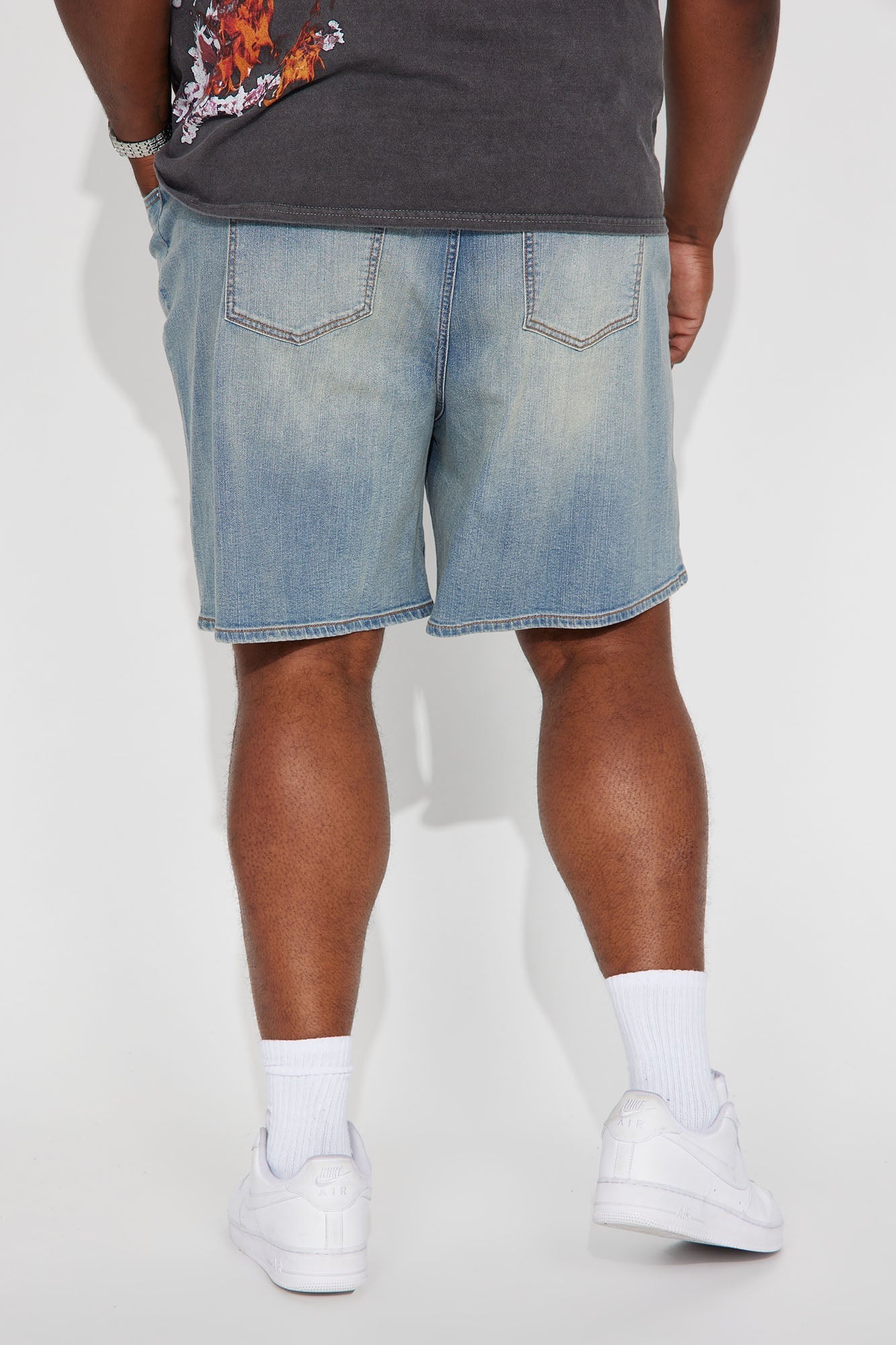 Mike Relaxed Denim Shorts - Medium Wash Fashion Nova