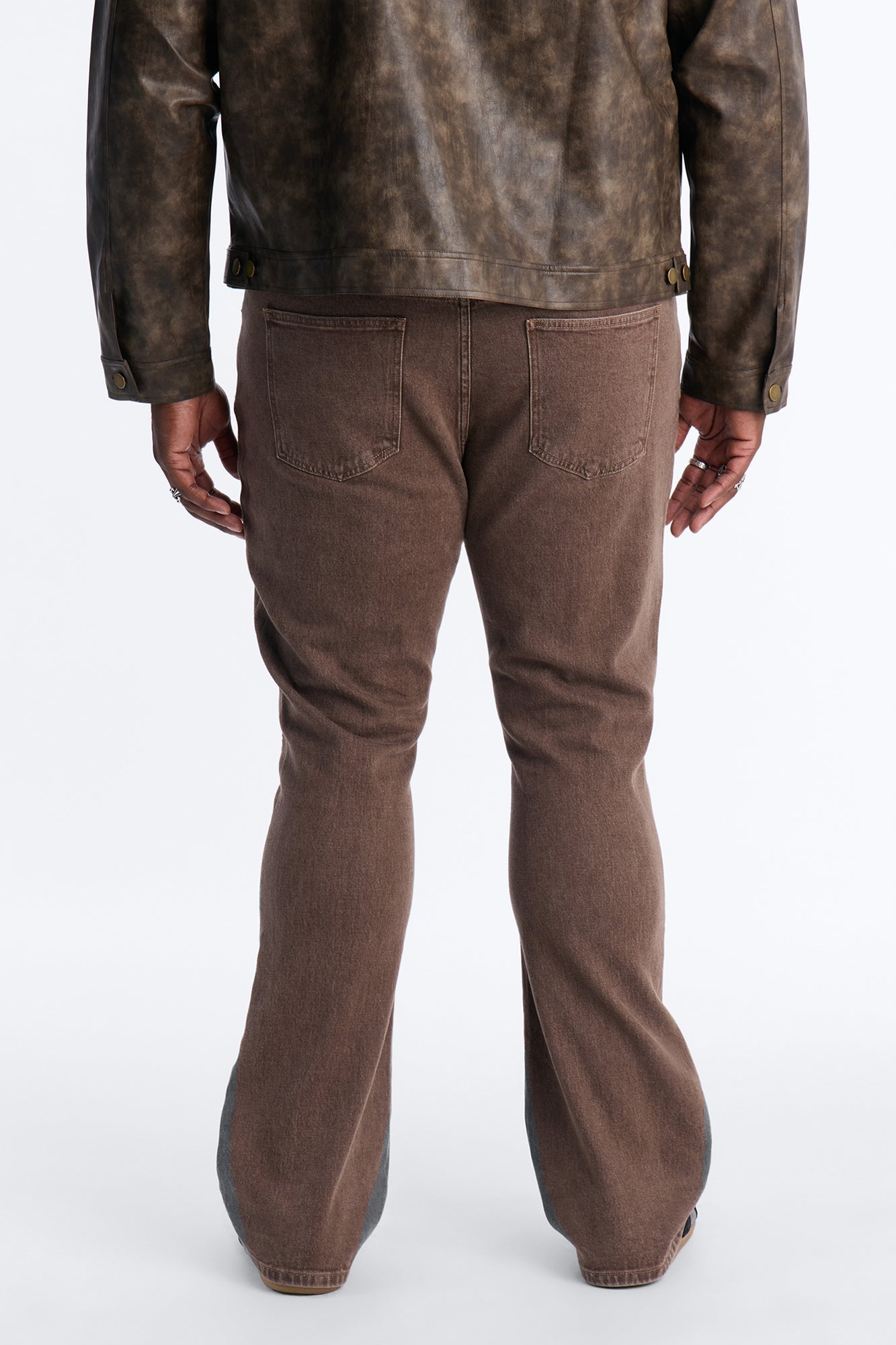 Stacked Skinny Flare Paisley Rodeo Jean - Brown Fashion Nova