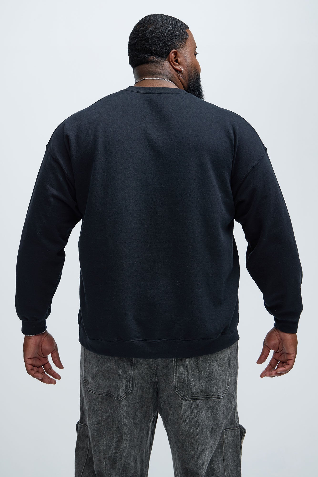 Just Hits Different Sweatshirt - Black Fashion Nova