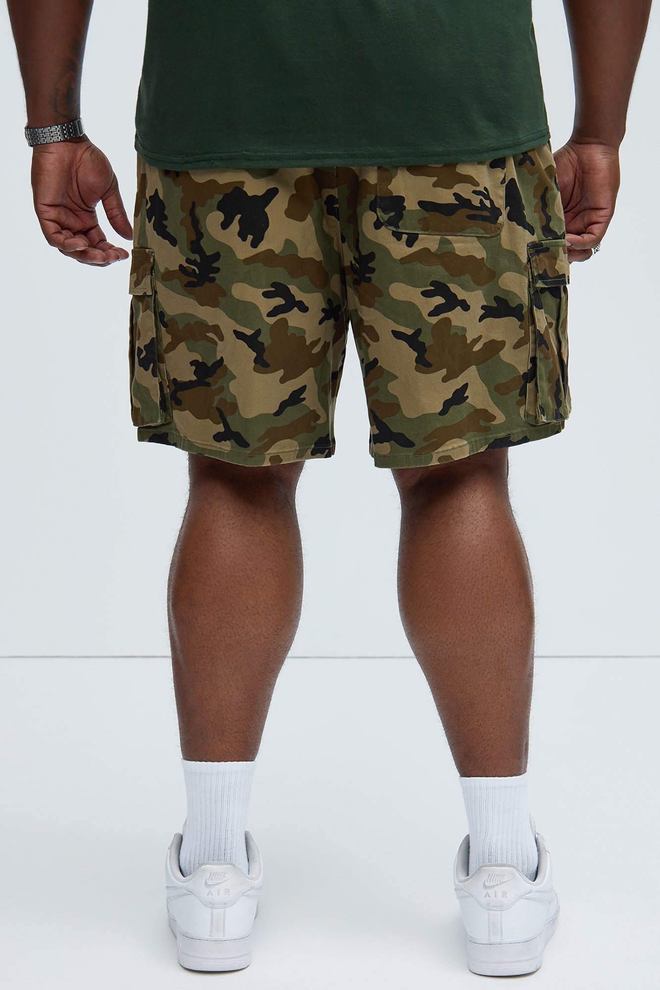 Twill Volley Cargo Shorts - Camouflage Fashion Nova