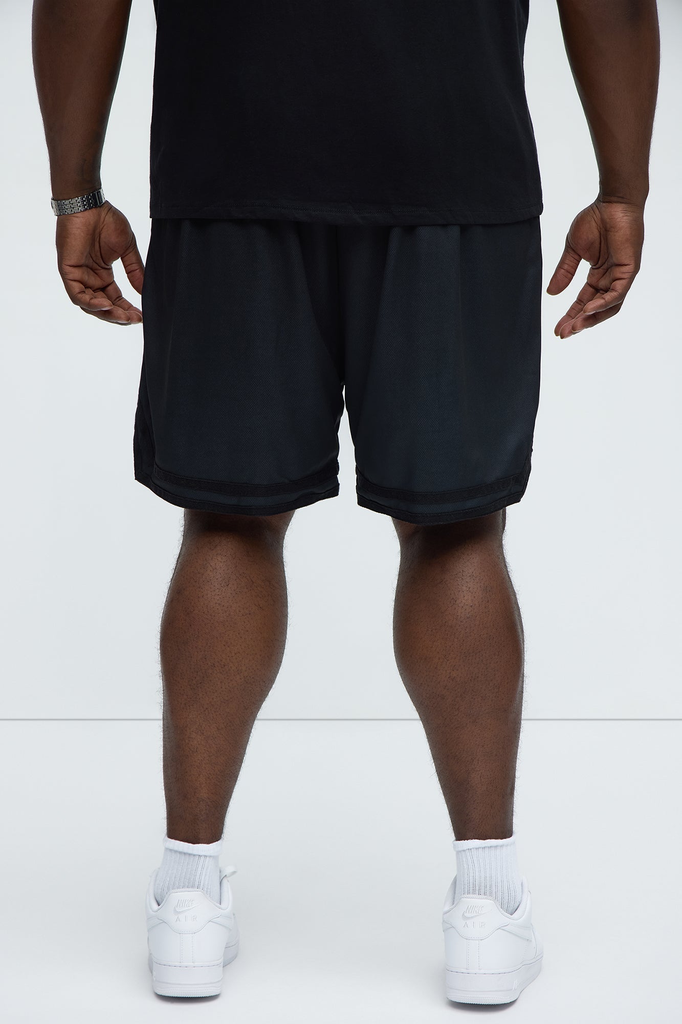 Von Dutch Eyeball Relaxed Drawstring Shorts - Black Fashion Nova