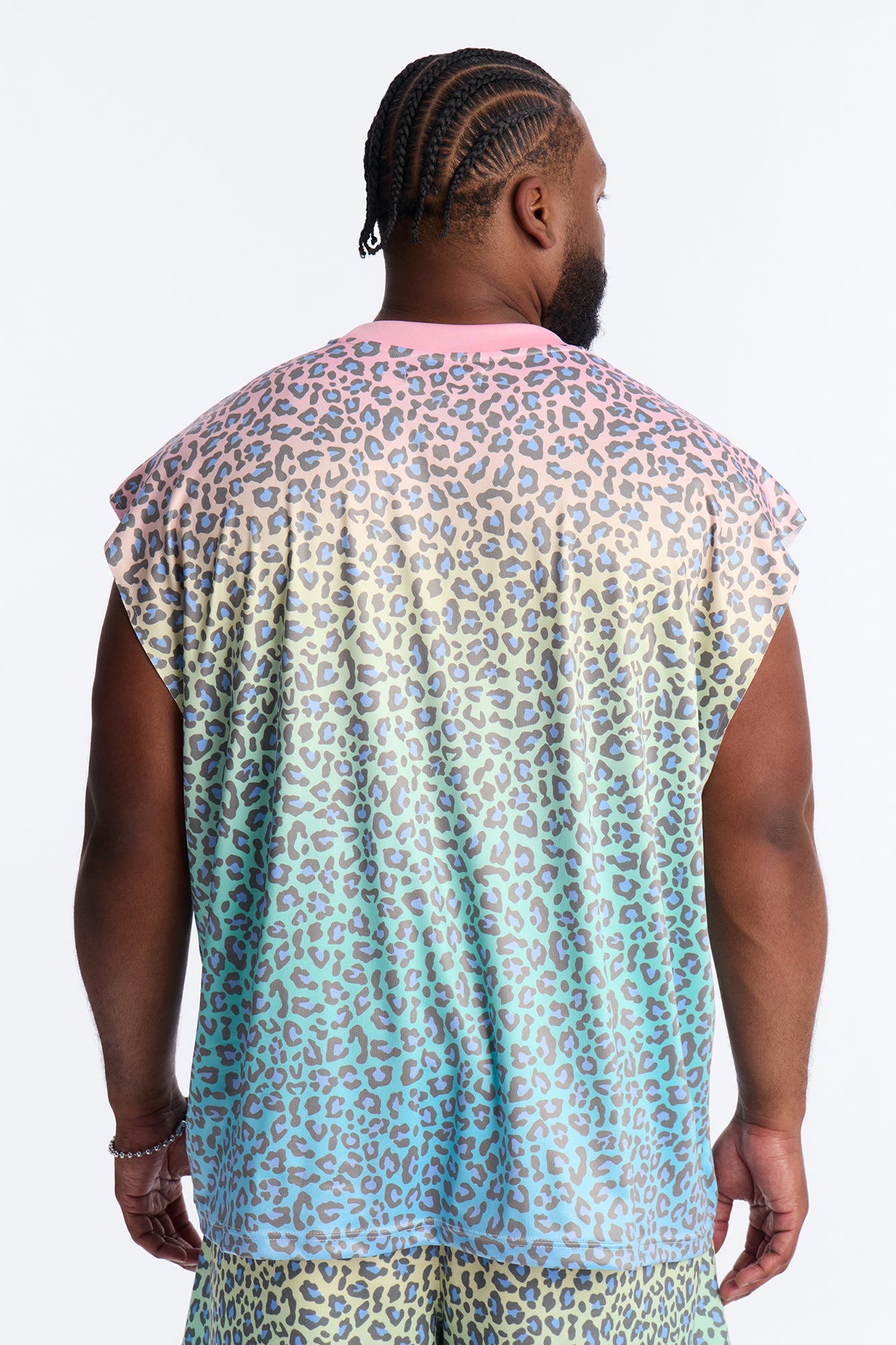 Relaxed Electric Rave Leopard Sleeveless Crew Neck Tank - Multi Color Fashion Nova