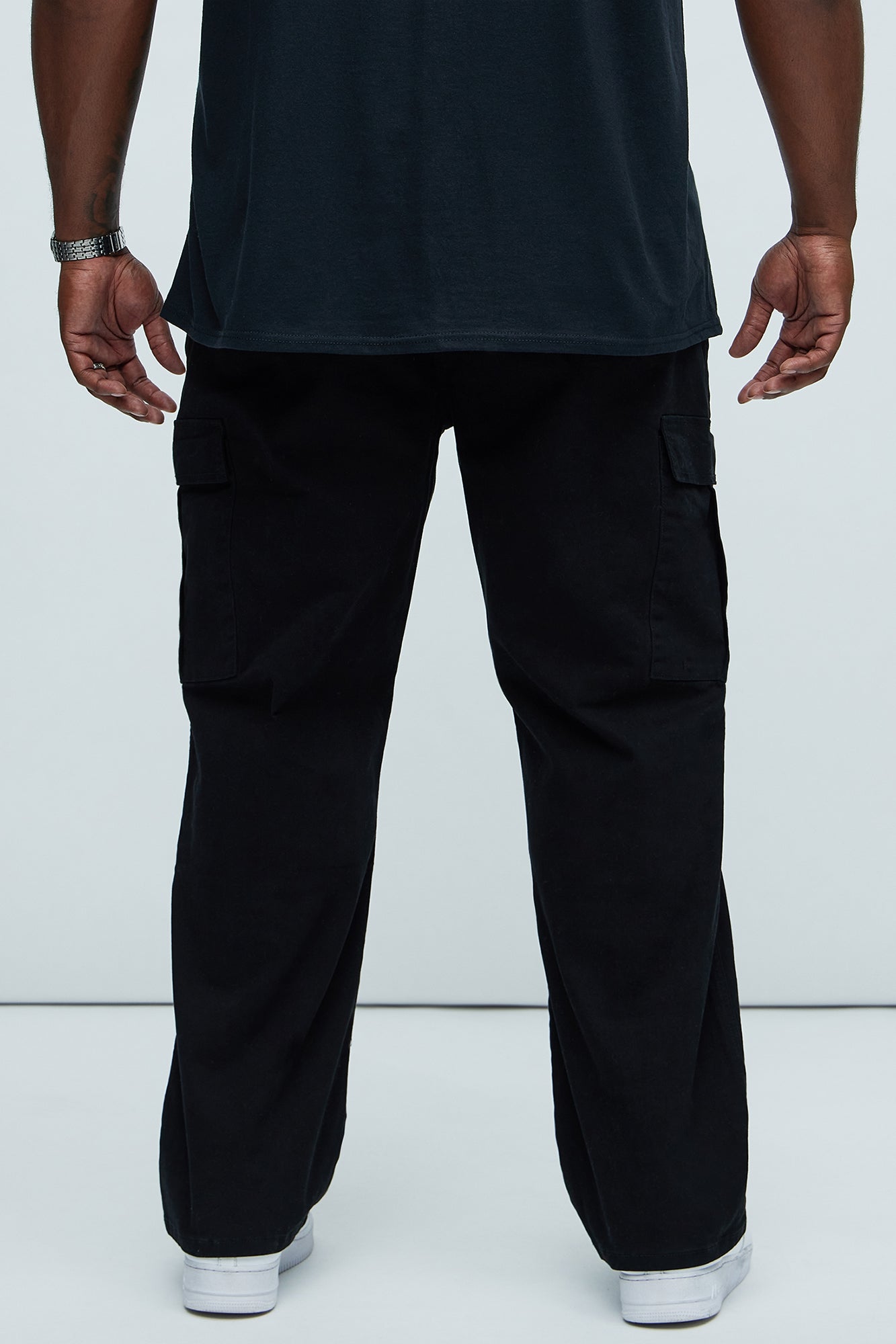 Kyle Straight Cargo Pants - Black Fashion Nova