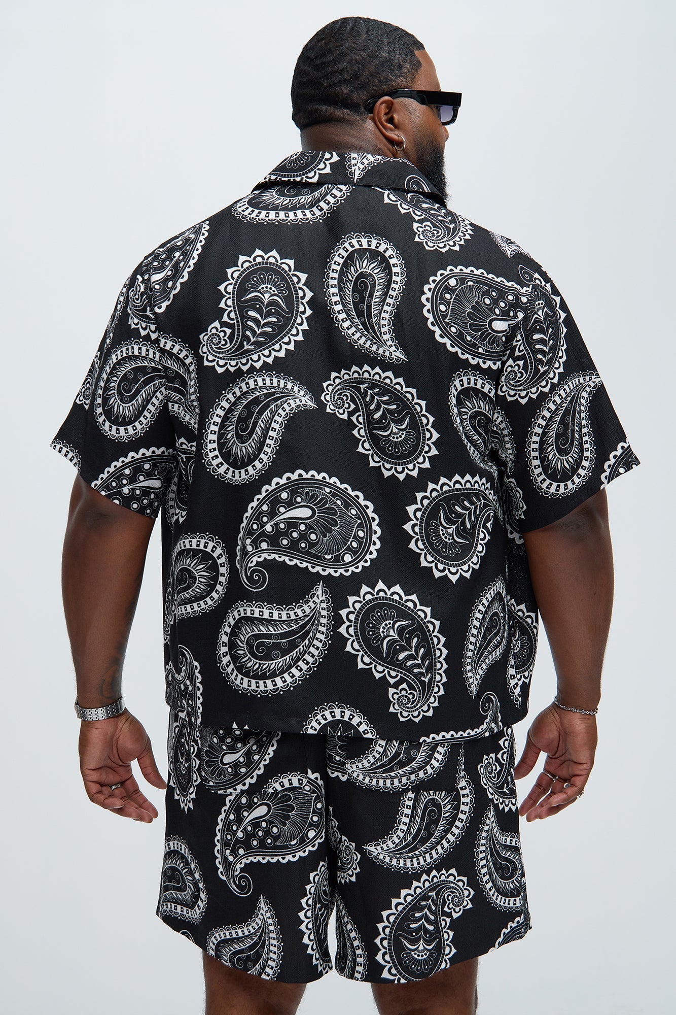 Laredo Paisley Shirt - Black/White Fashion Nova
