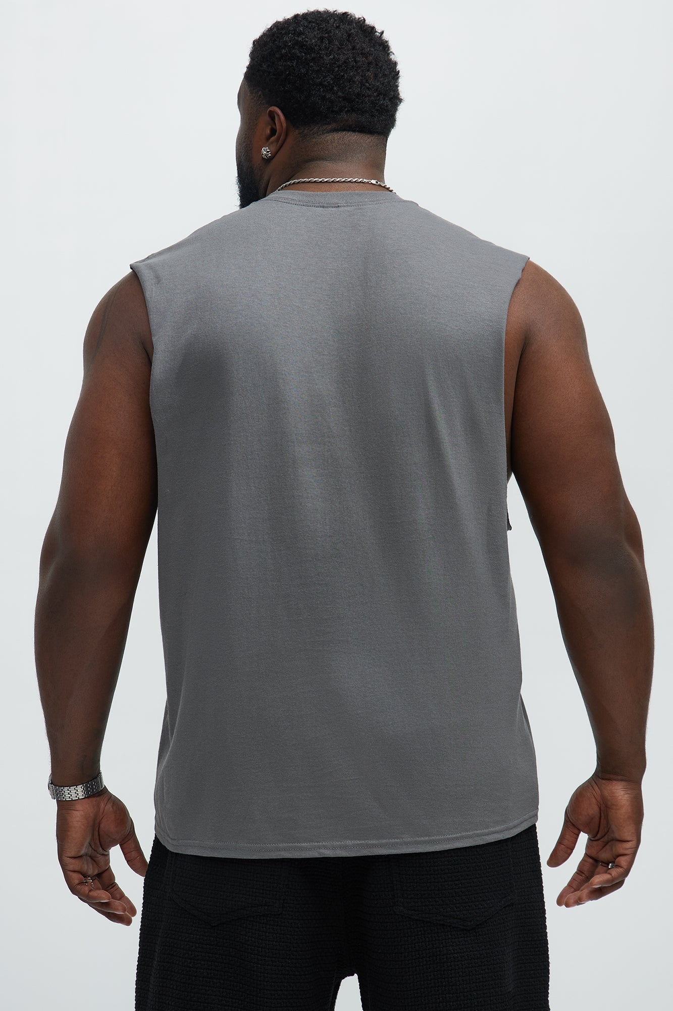 Legacy Muscle Tee - Charcoal Fashion Nova