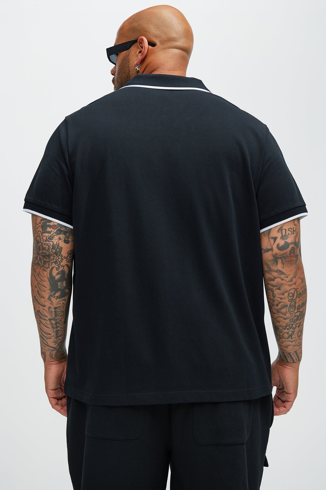 Driveway Short Sleeve Polo - Black Fashion Nova