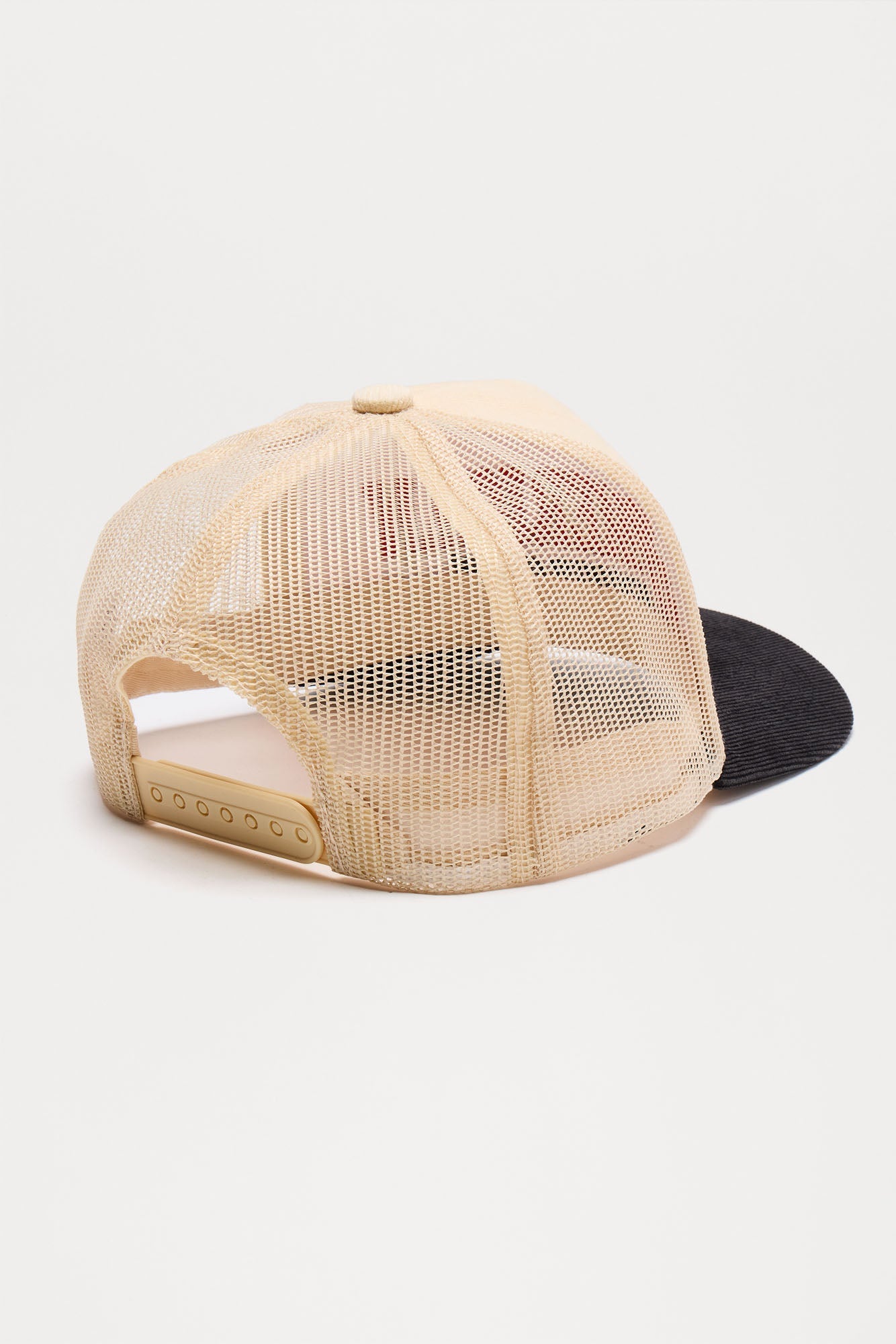 American Corduroy Snapback Hat - Cream/combo Fashion Nova