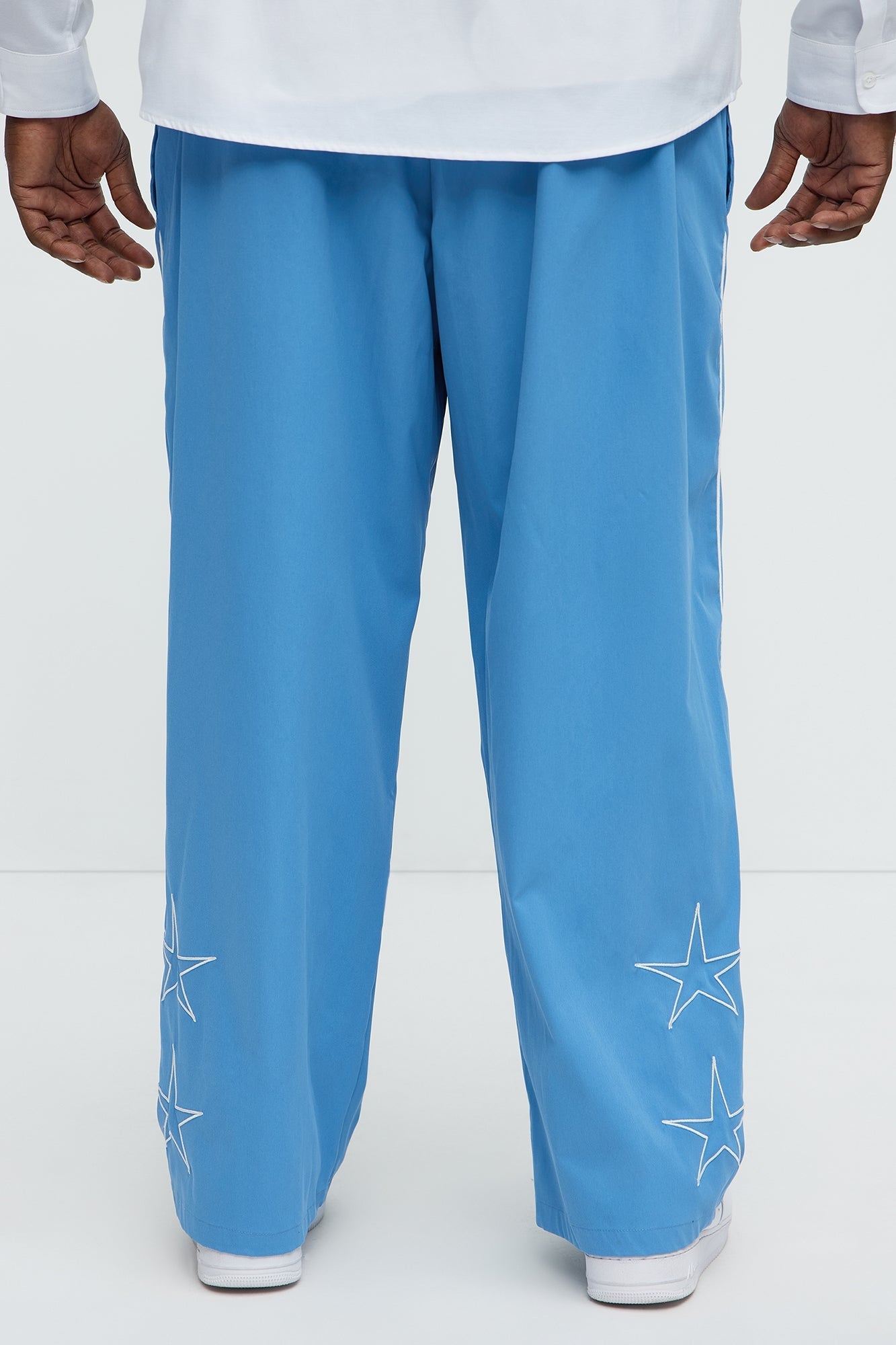Star Boi Baggy Pants - Blue Fashion Nova