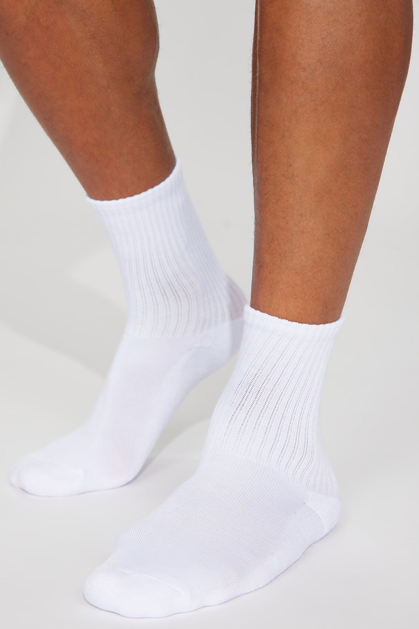 Athletic Ankle 3 Pack Socks - White Fashion Nova