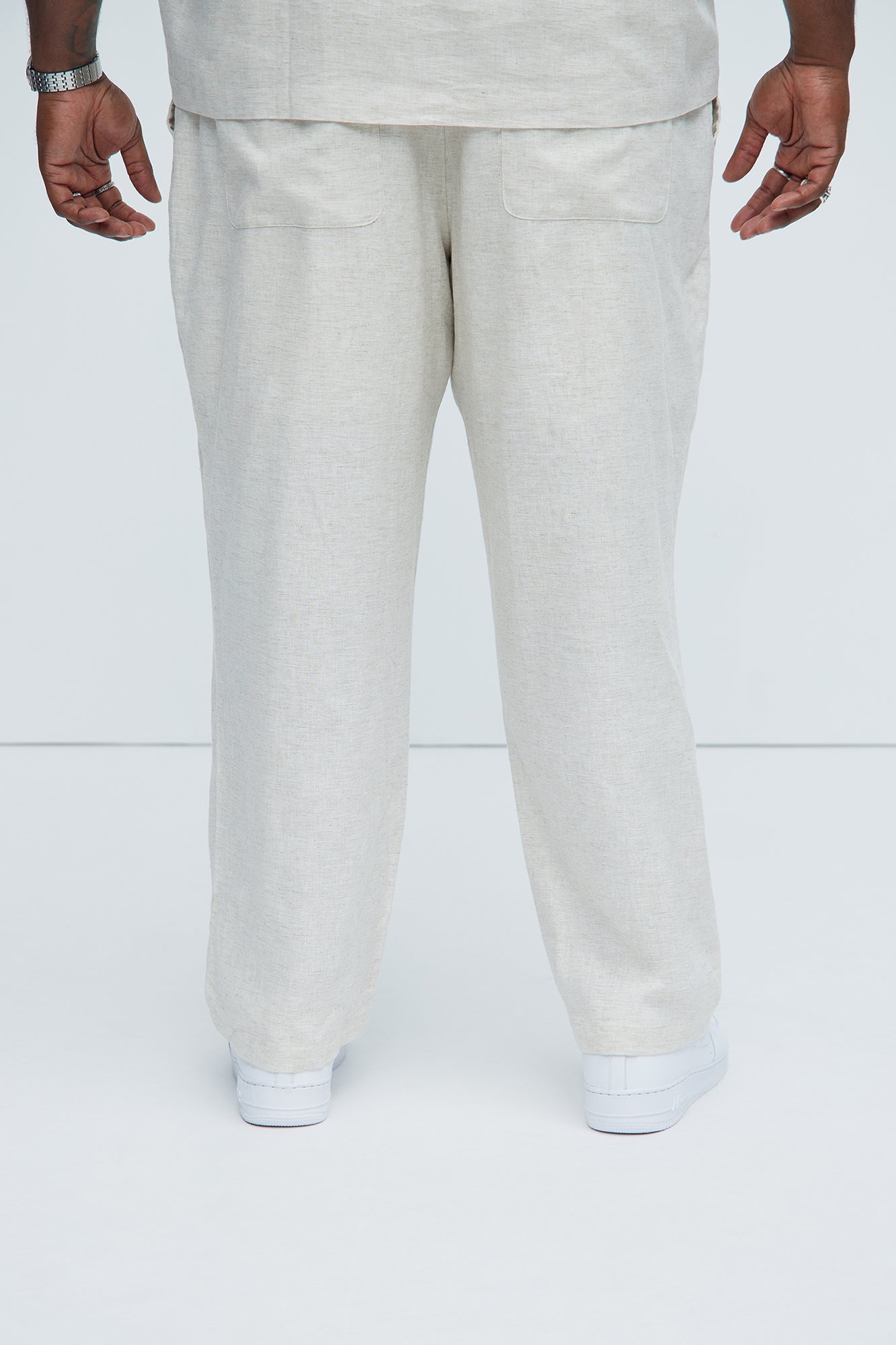 Bahamas Straight Linen Pants - Oatmeal Fashion Nova