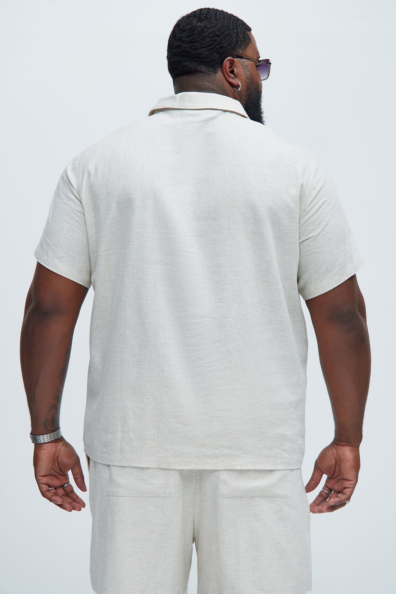 Bahamas Linen Shirt - Oatmeal Fashion Nova