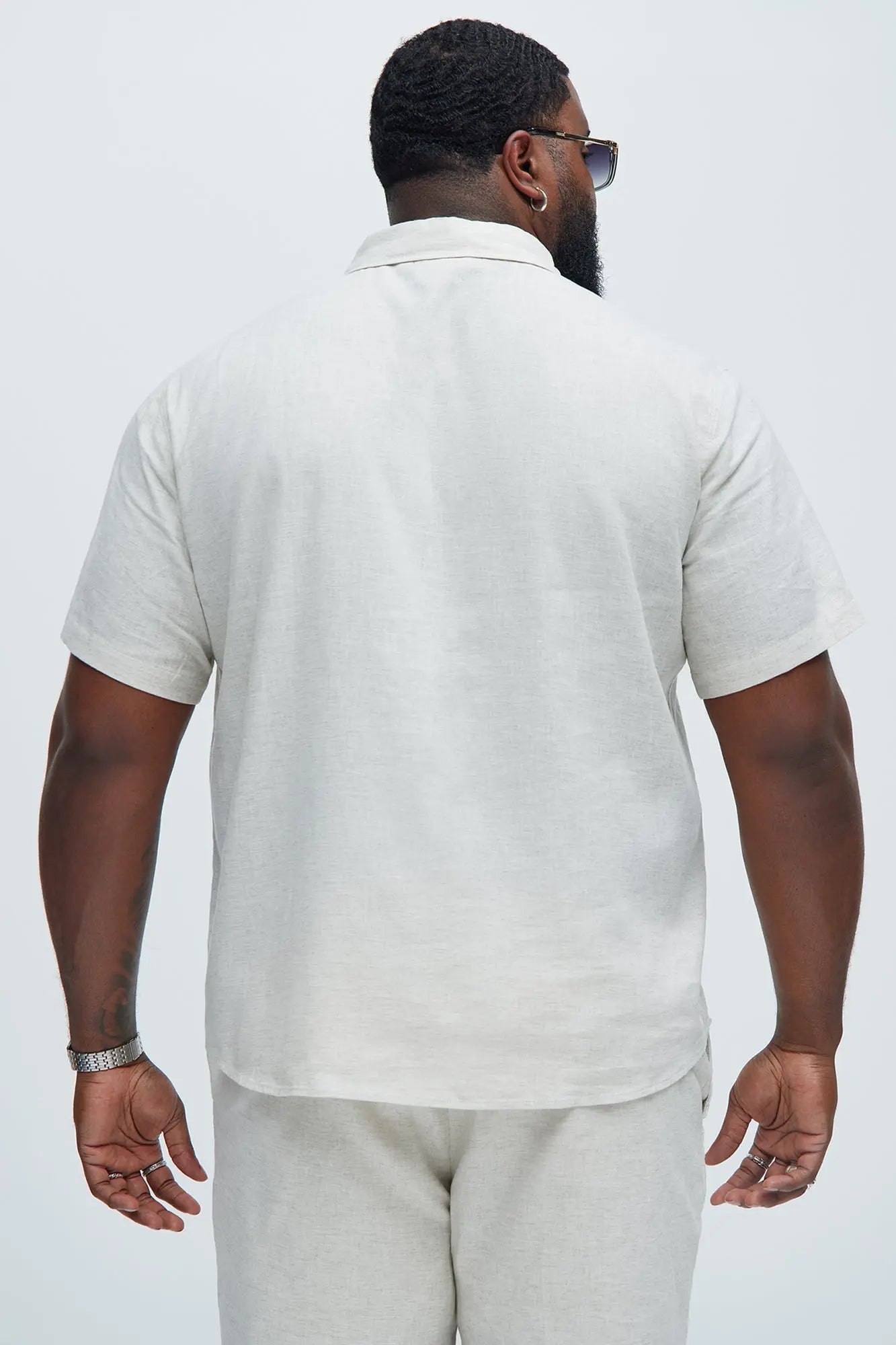 Bahamas Linen Classic Button Up Shirt - Oatmeal Fashion Nova