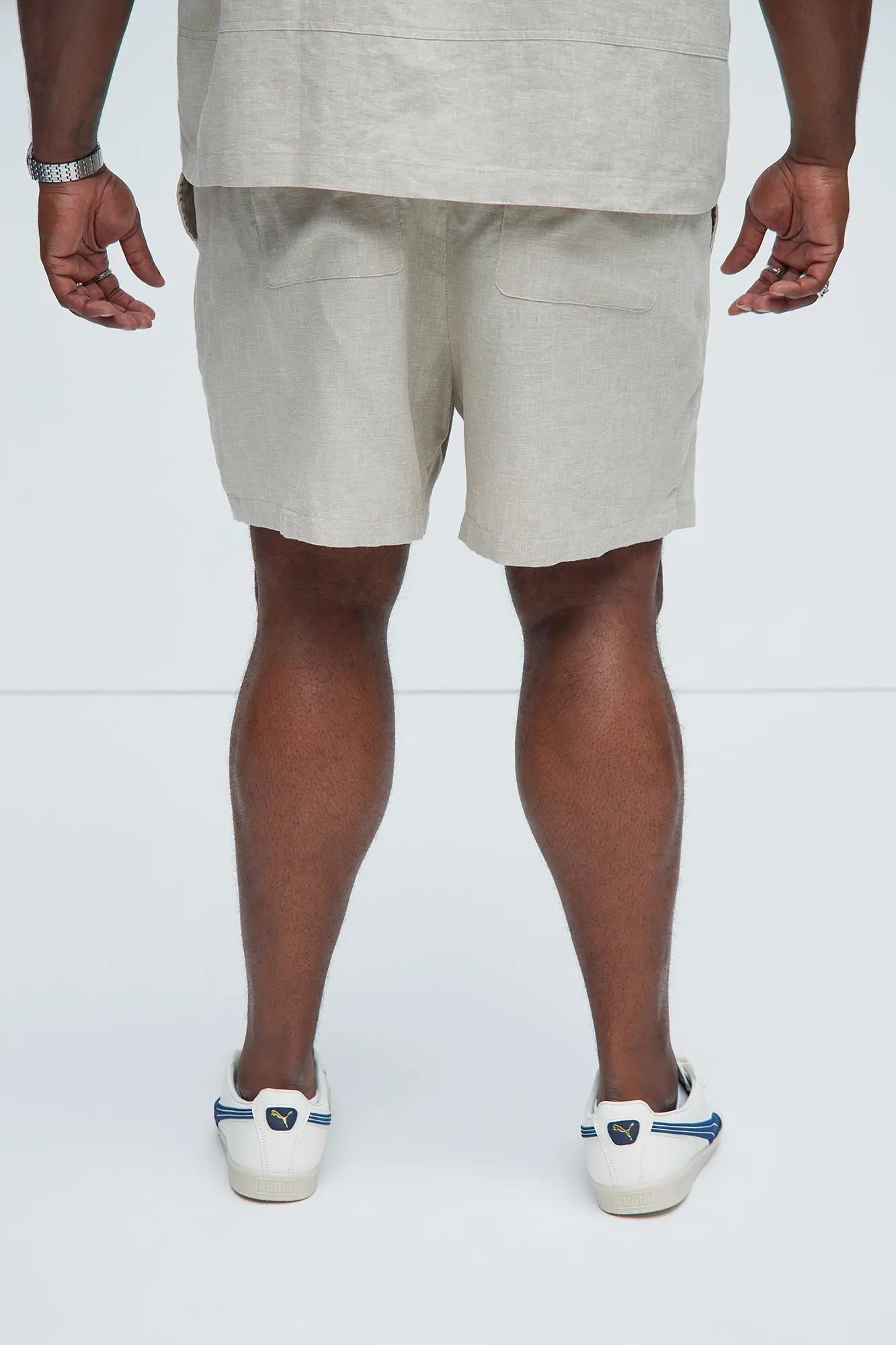 Bahamas Linen Shorts - Stone Fashion Nova
