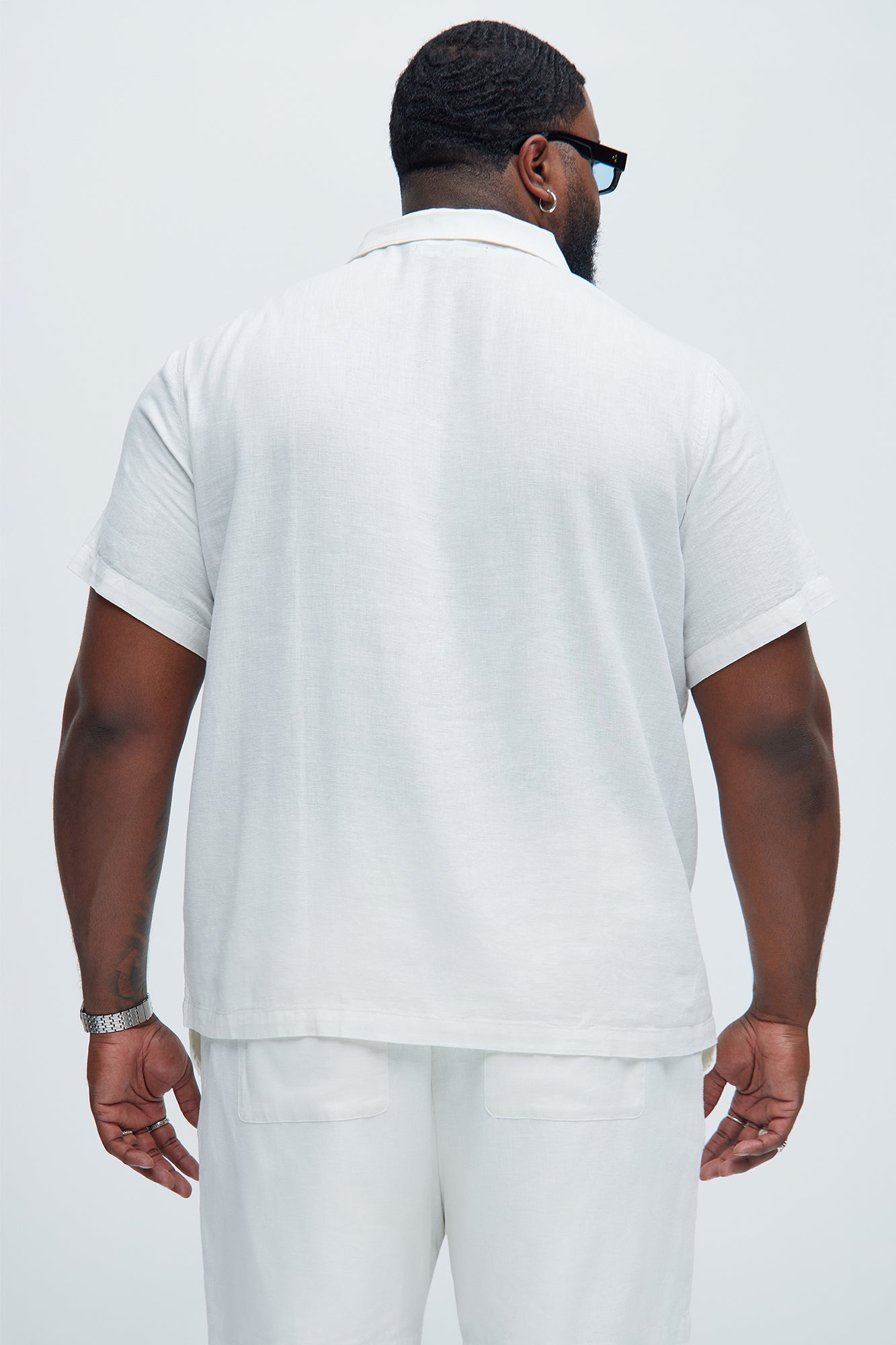 Bahamas Linen Shirt - White Fashion Nova