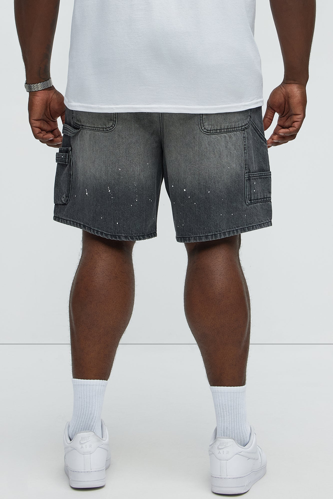 Two Ways Relaxed Denim Shorts - Black Wash Fashion Nova