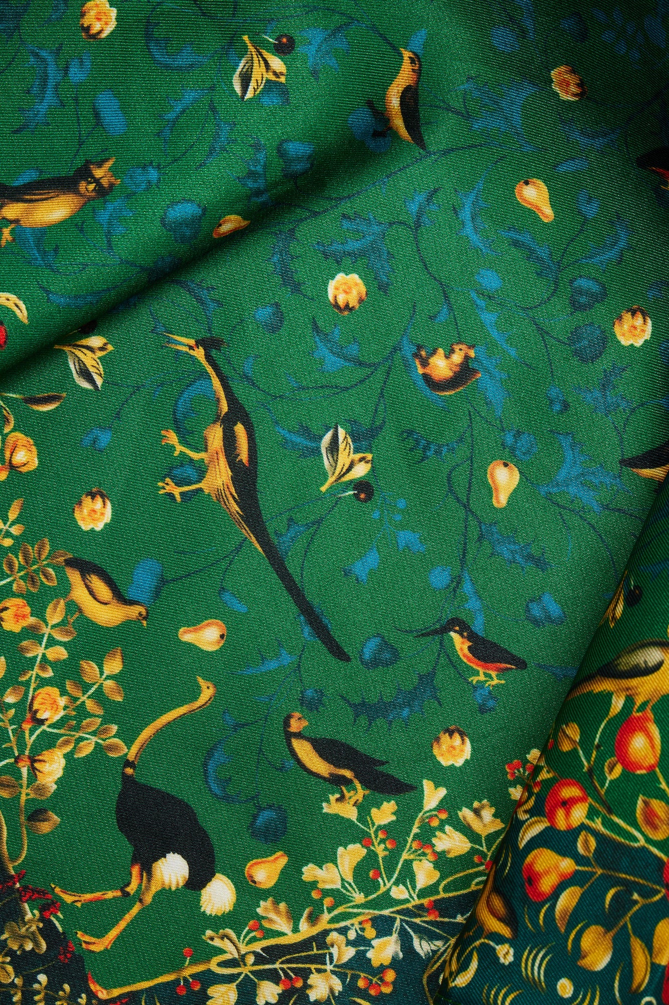 Birds Of A Flock Bandana - Green/combo Fashion Nova