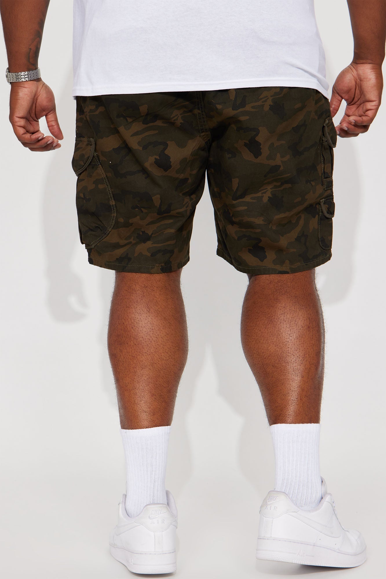Next Moves Twill Cargo Shorts - Camouflage Fashion Nova