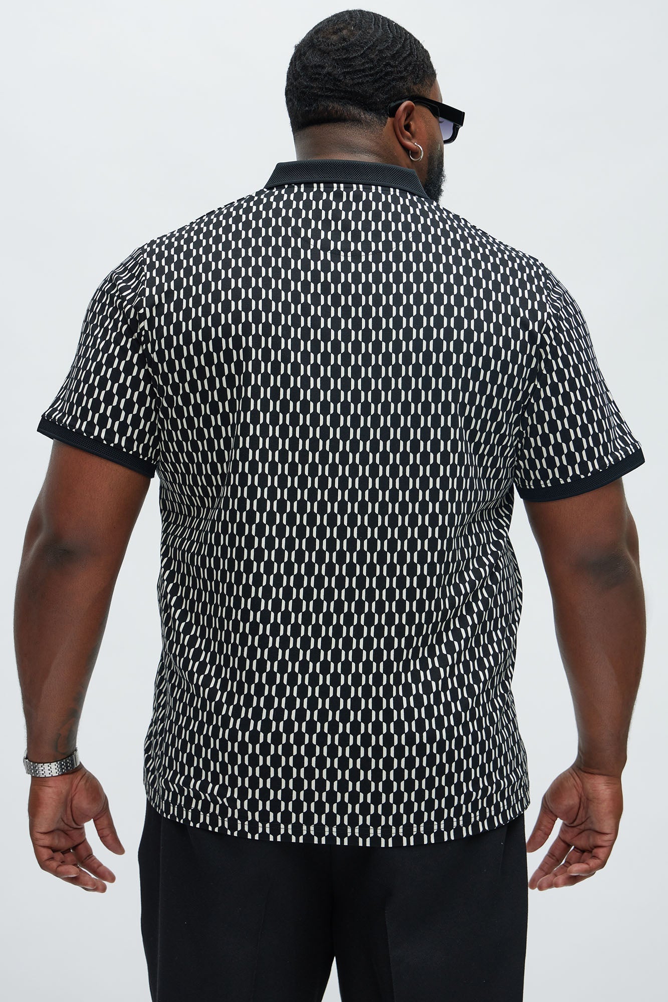 Interlocked Polo - Black Fashion Nova