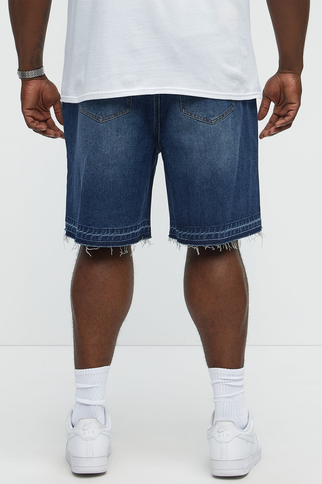 Relaxed Lemoyne Denim Shorts - Medium Blue Wash Fashion Nova