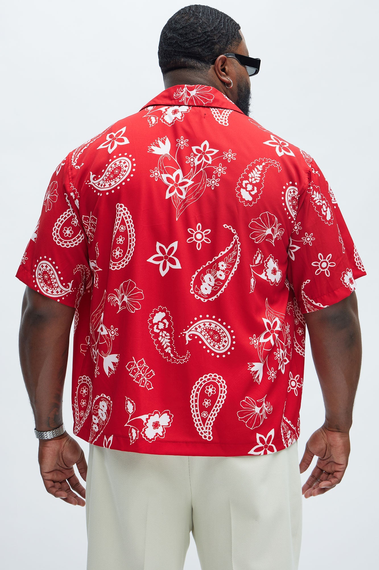 Gary Paisley Shirt - Red Fashion Nova