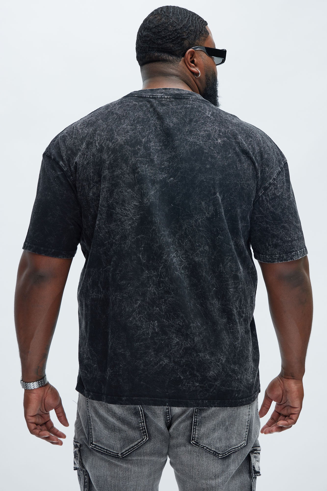 Saints Art Oversized Short Sleeve Tee - Black Fashion Nova