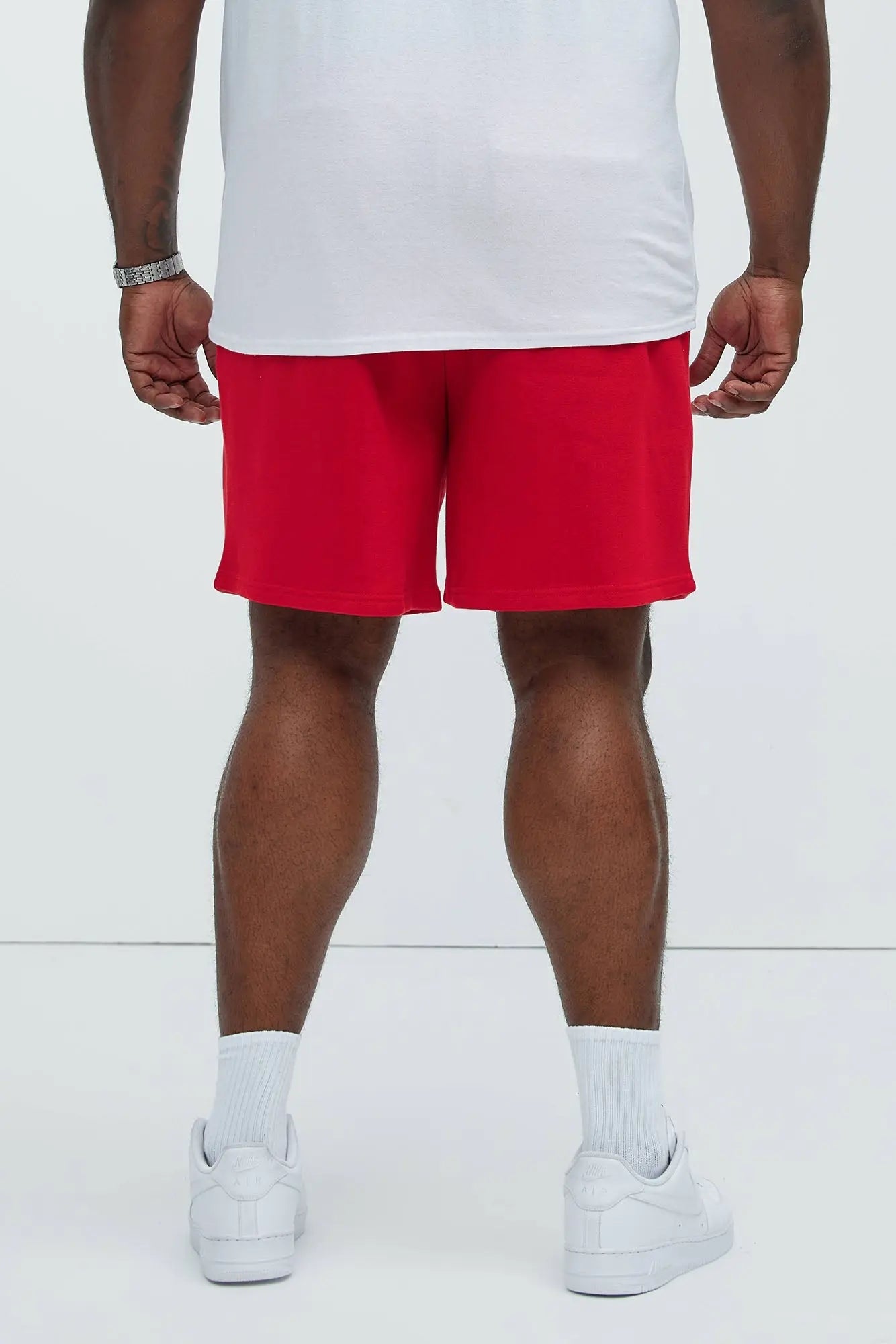 Tyson Sweatshort - Red Fashion Nova