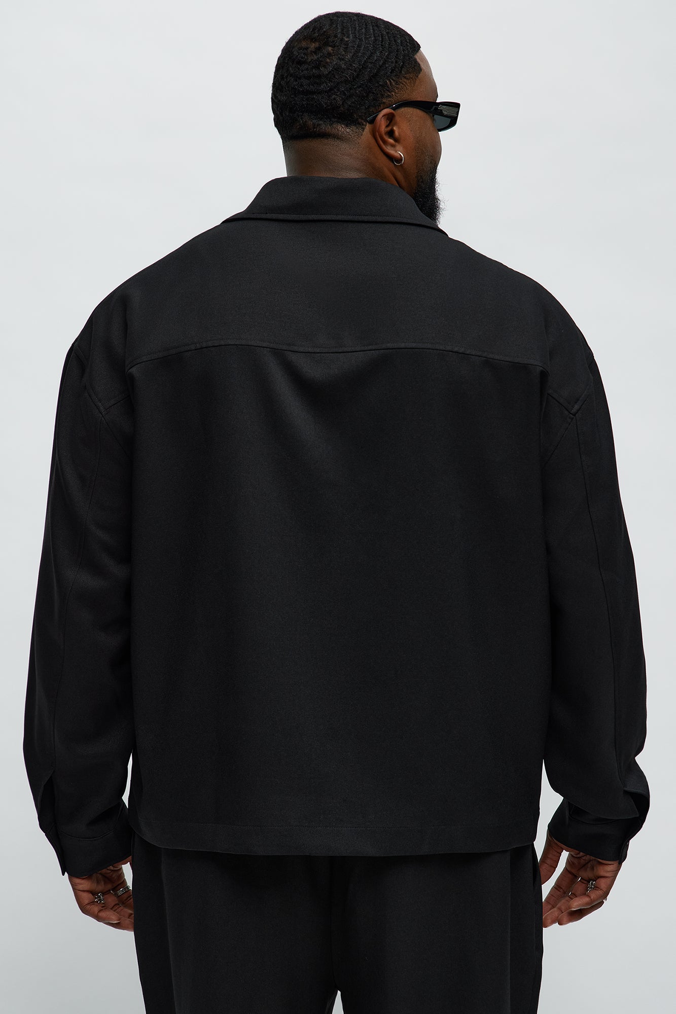 Relaxed Mara Overshirt - Black Fashion Nova
