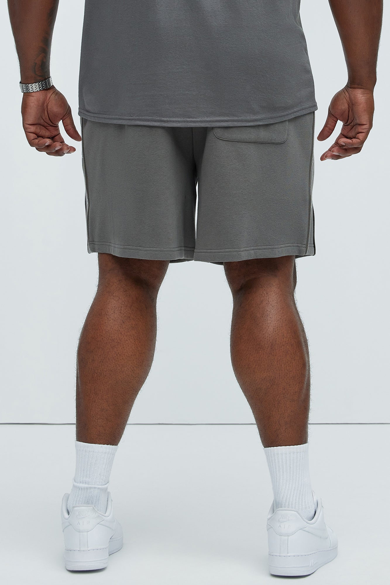 Tyson Cross Relaxed Shorts - Charcoal Fashion Nova
