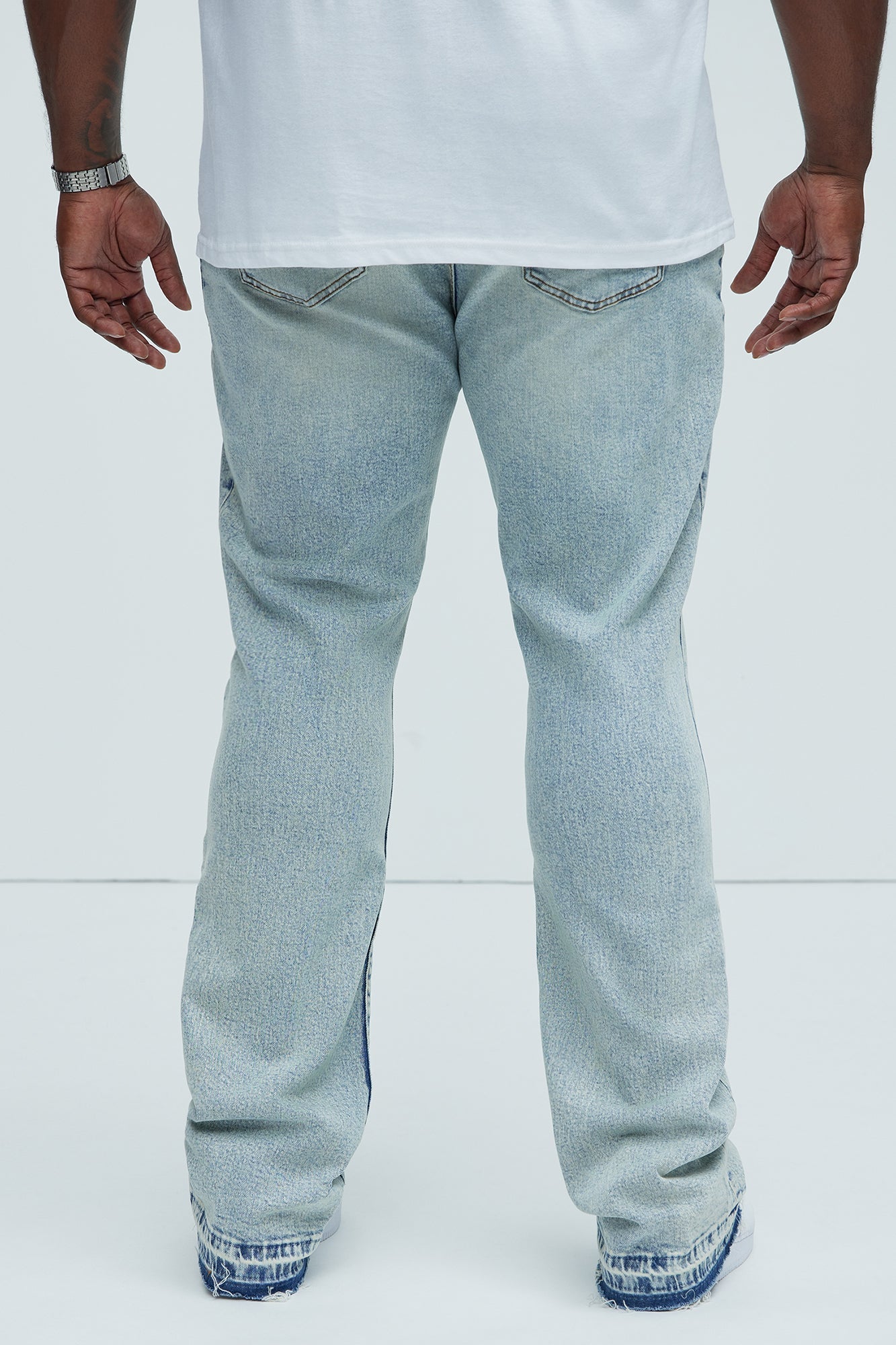 Cornell Stacked Skinny Flare Jeans - Light Wash Fashion Nova
