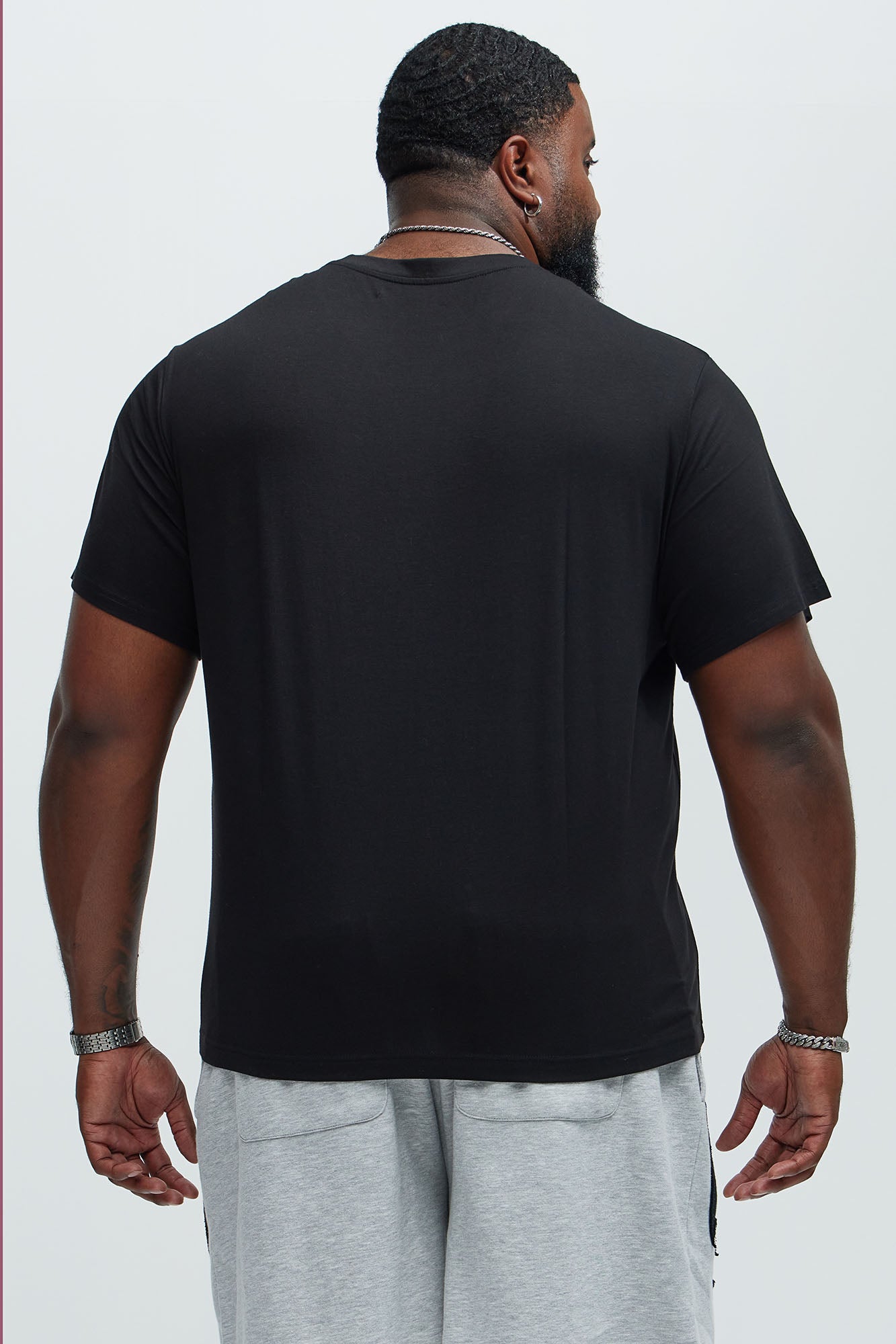 Essential Modal Lounge Short Sleeve Tee - Black Fashion Nova