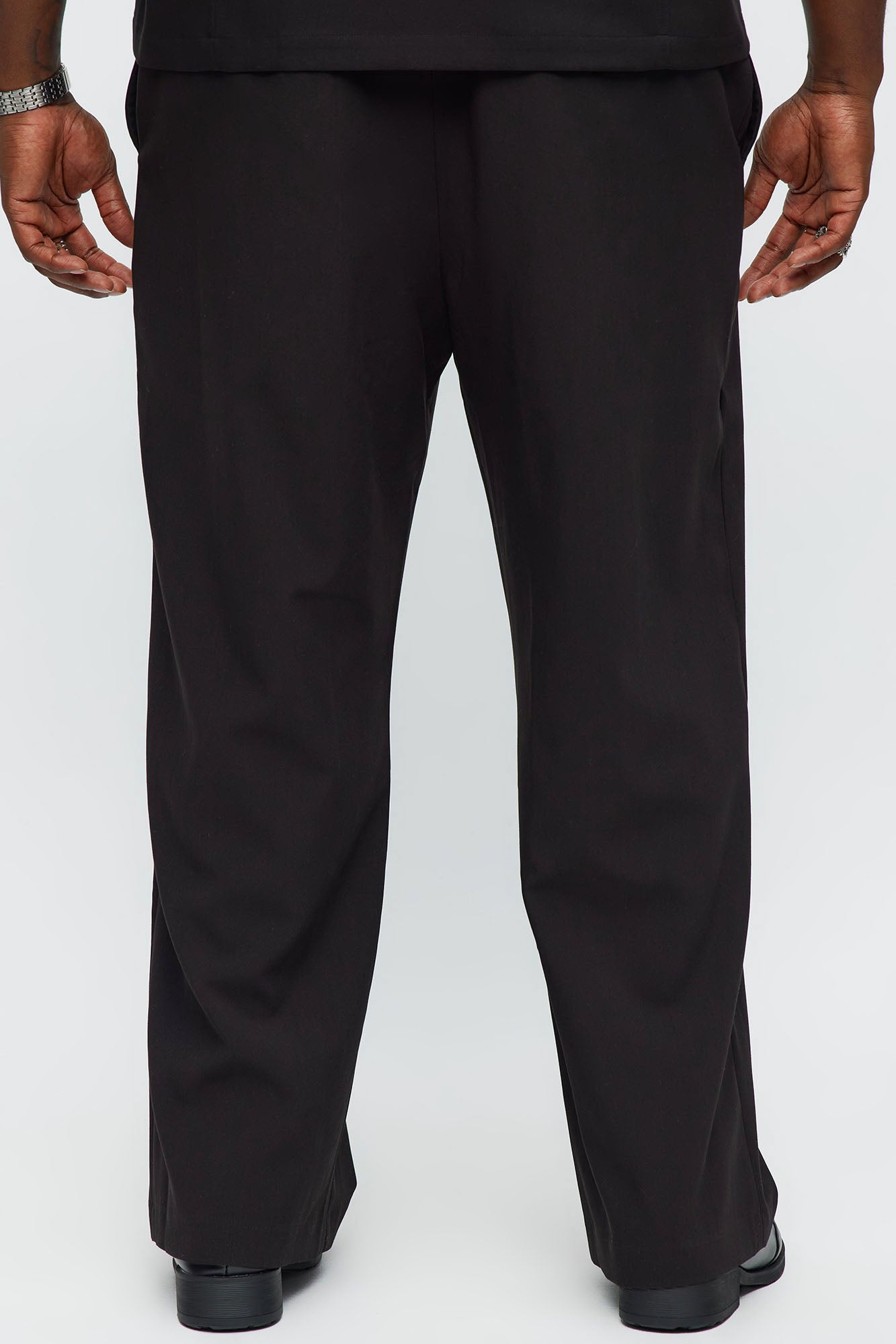 Ronan High Waisted Pleated Trousers - Black Fashion Nova