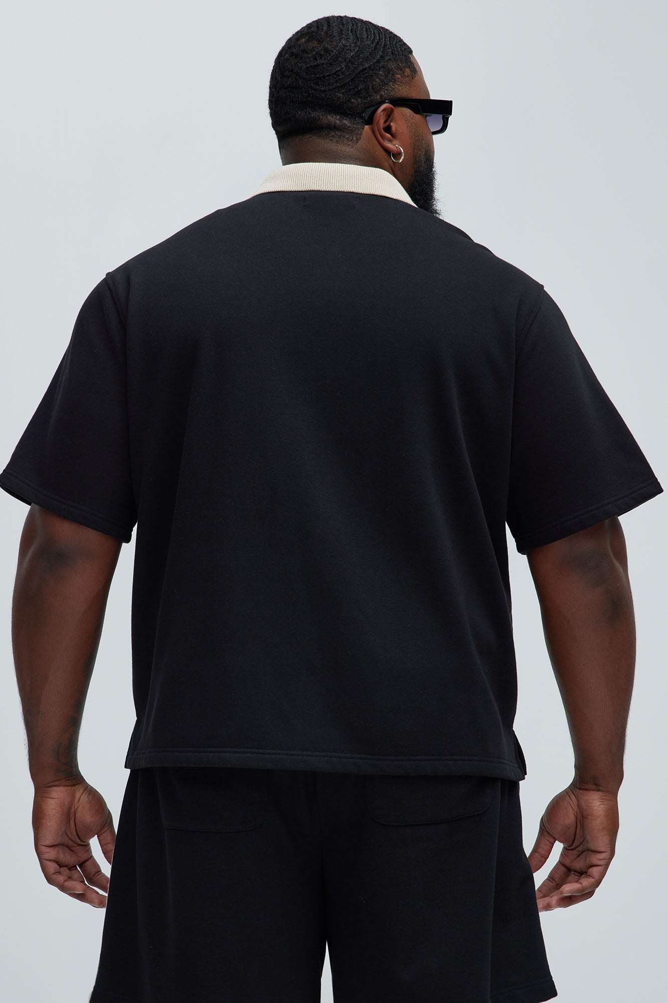 Luka Zipper Shirt - Black/combo Fashion Nova