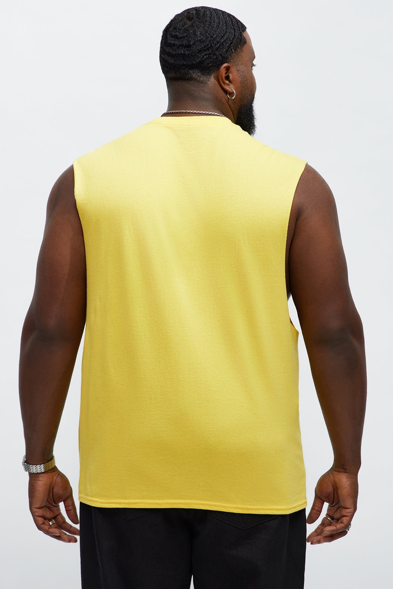 God Over Everything Muscle Tee - Yellow Fashion Nova