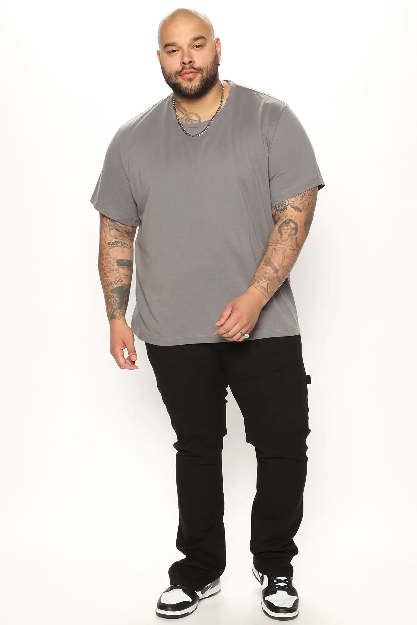 Classic Lightweight Tee - Charcoal Fashion Nova