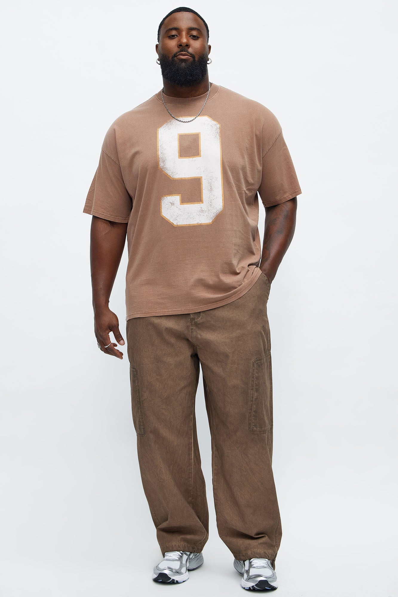 Put Me On Coach Oversized Short Sleeve Tee - Brown Fashion Nova