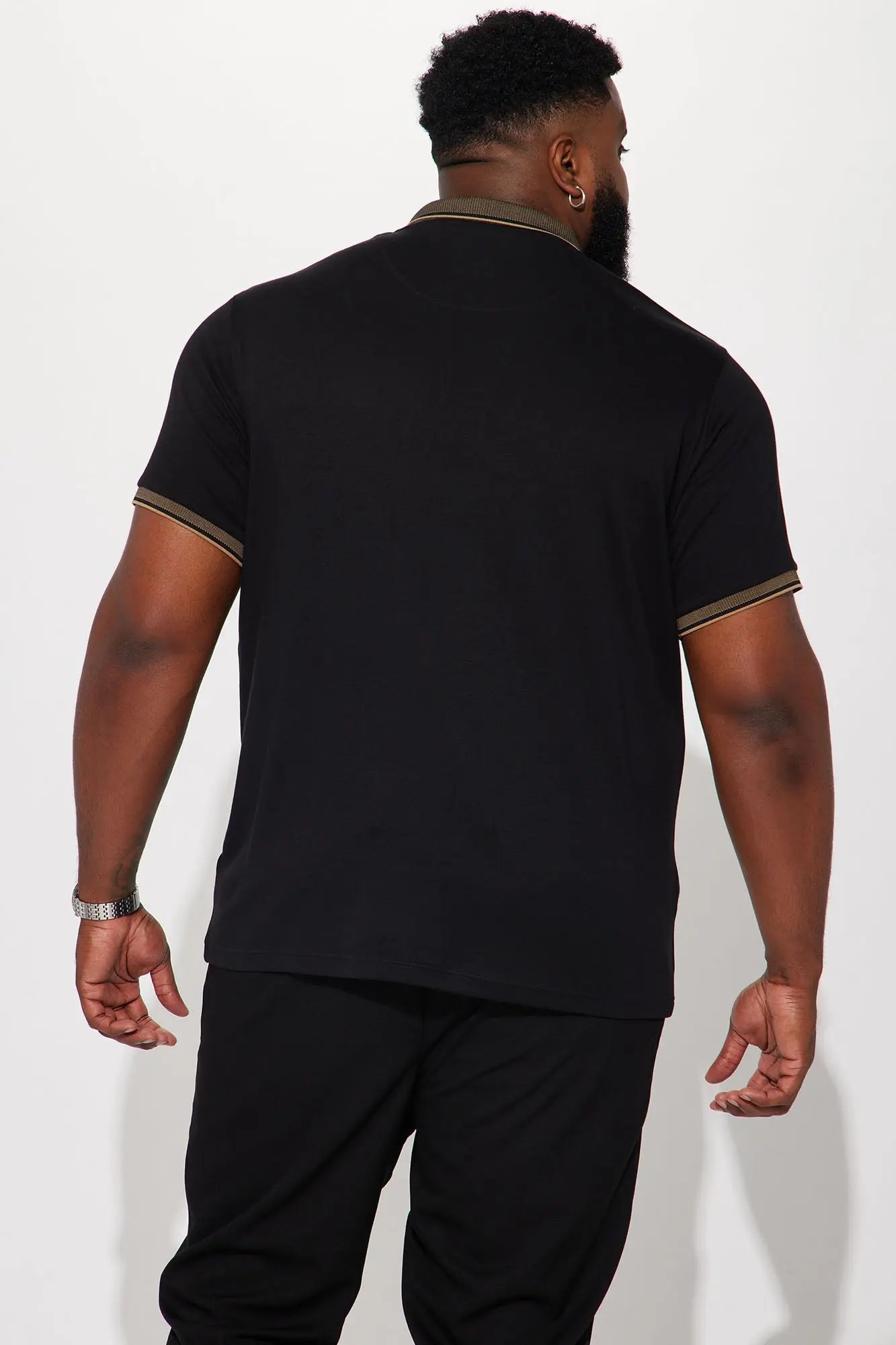 Classy Short Sleeve Polo - Black Fashion Nova