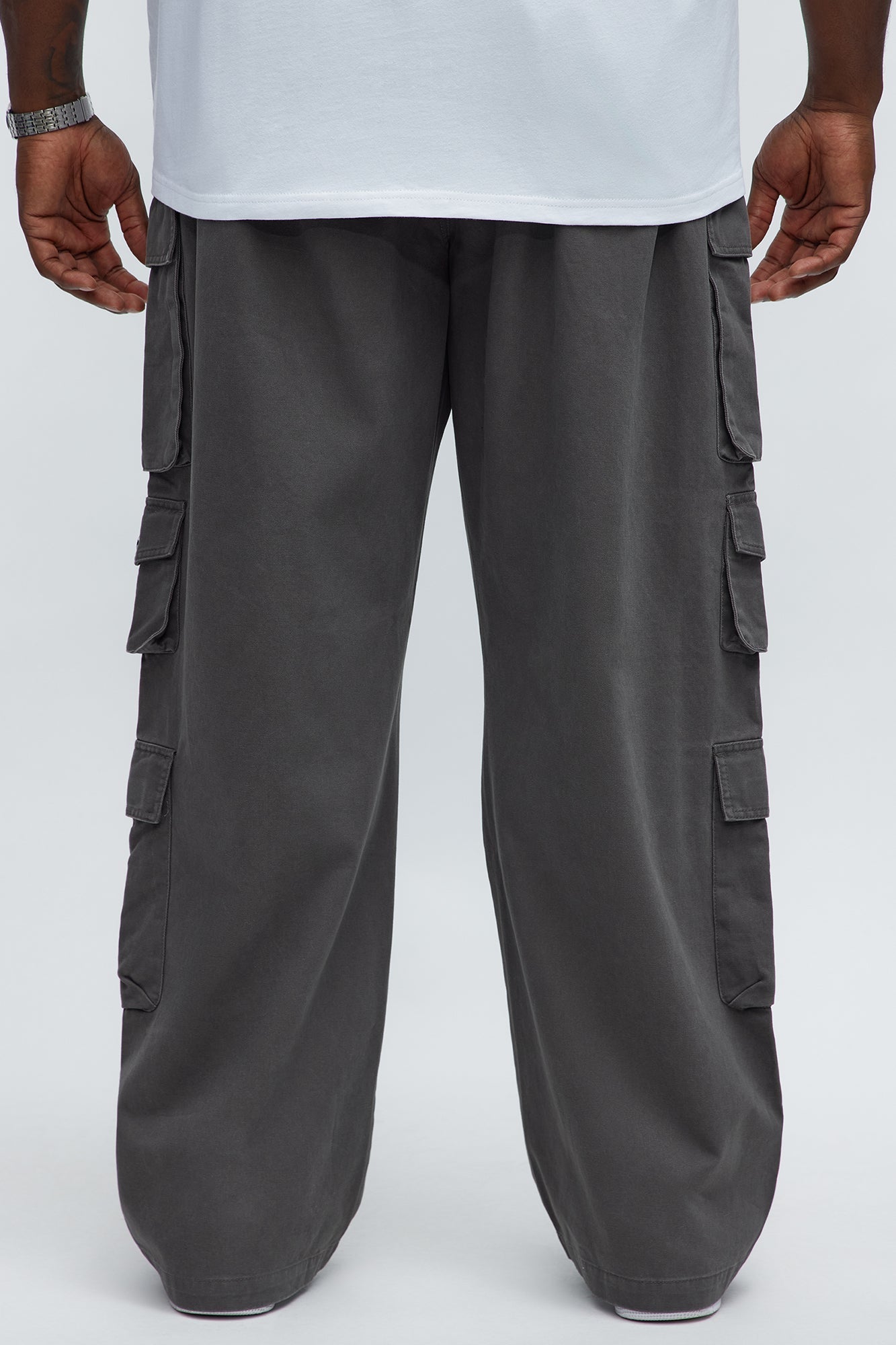 Straight Void Runner Cargo Pants - Charcoal Fashion Nova