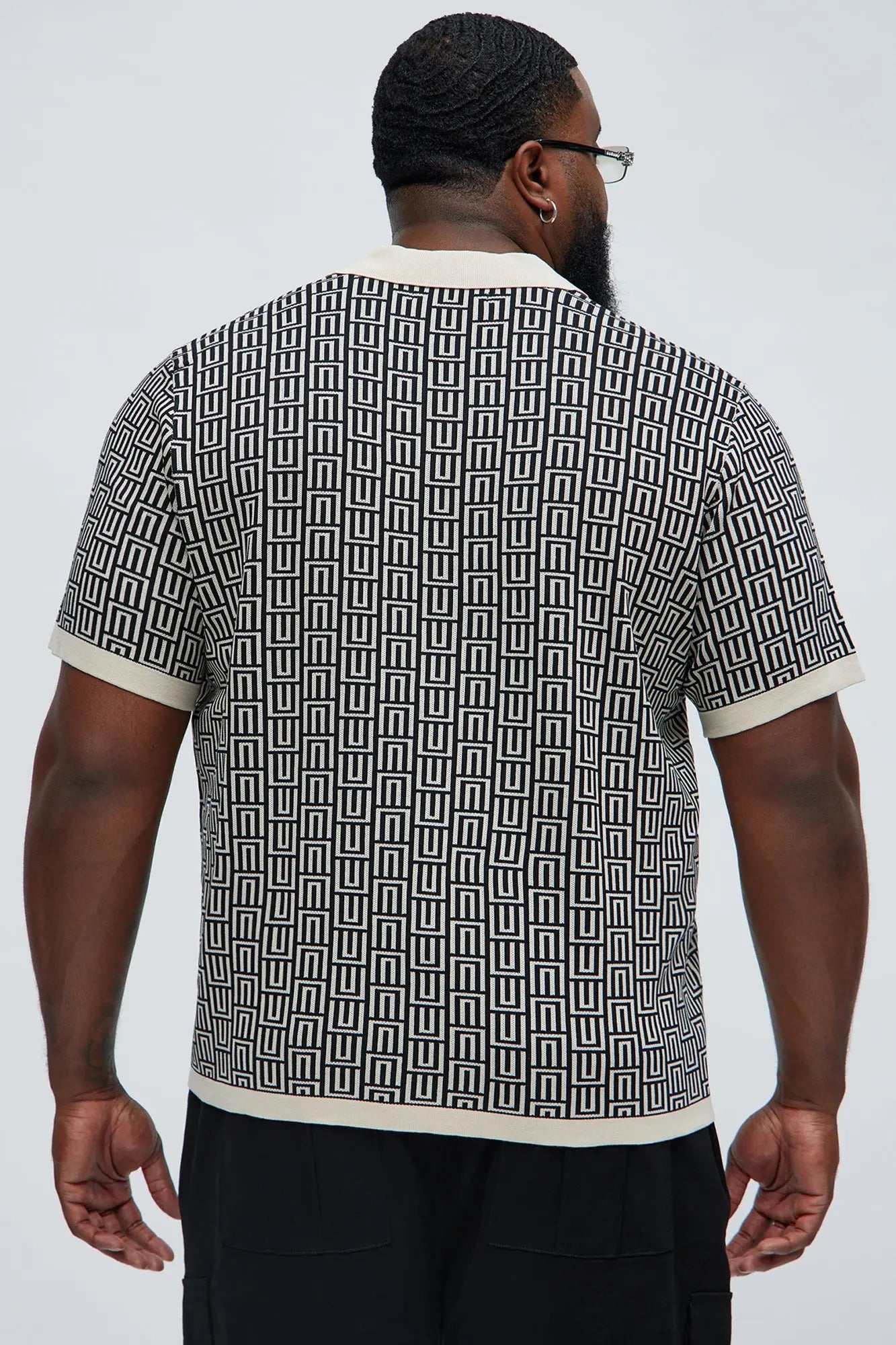 Cunard Jacquard Polo - Tan/Multi Fashion Nova