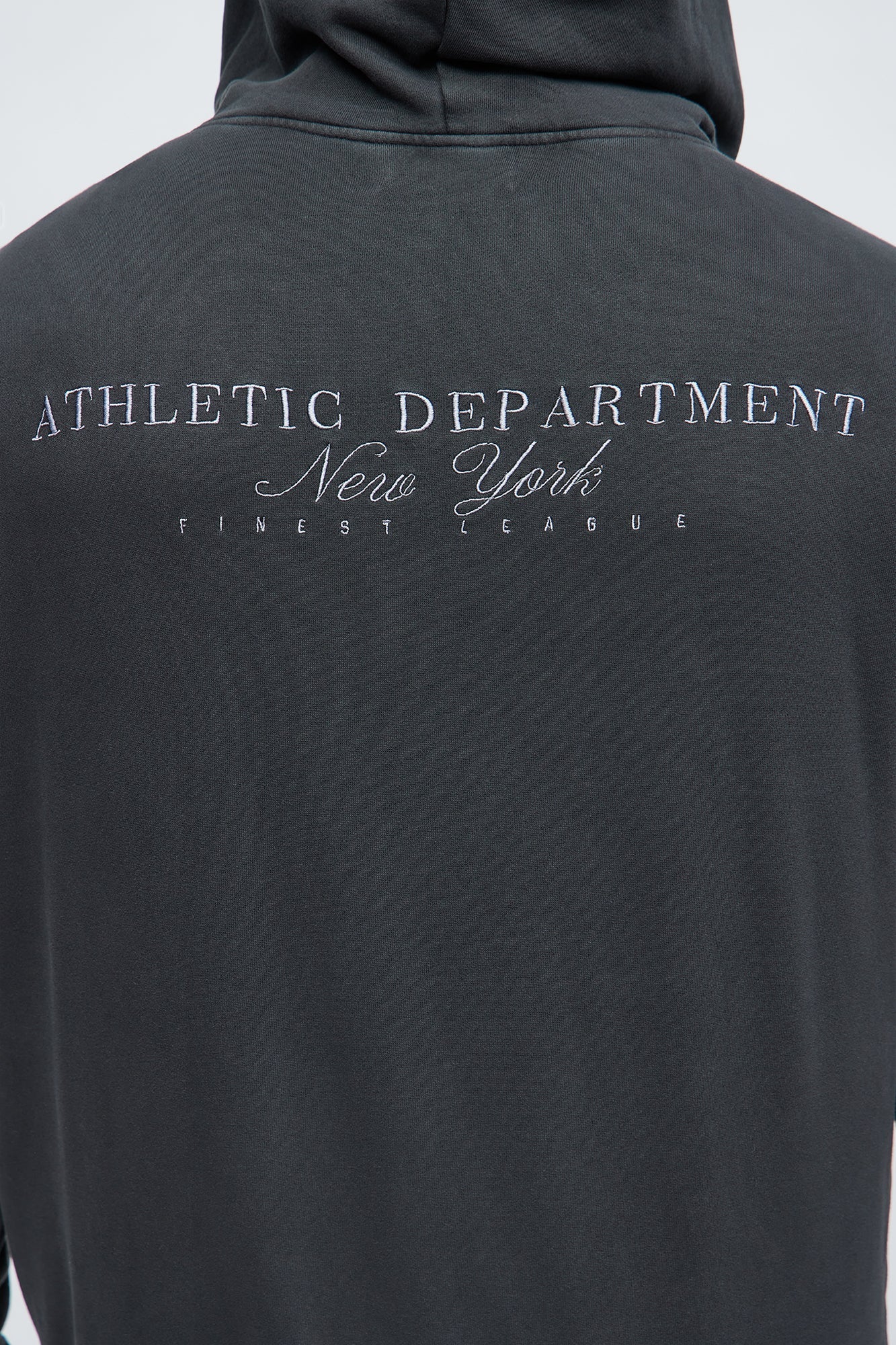 Athletic Department Zip Up Hoodie - Black Fashion Nova