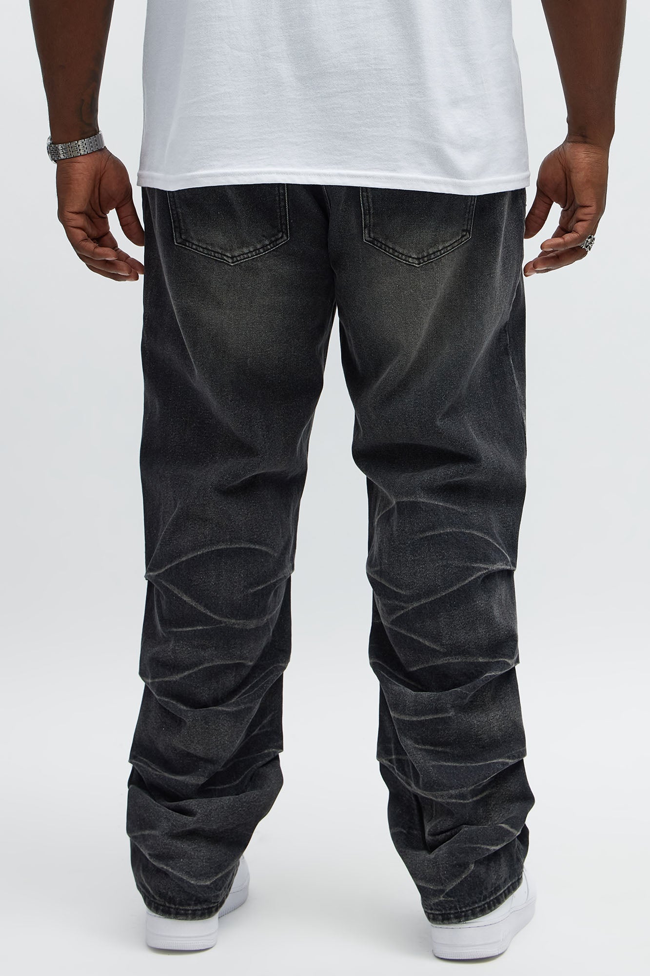Straight Down The Street Ripped Jeans - Black Wash Fashion Nova