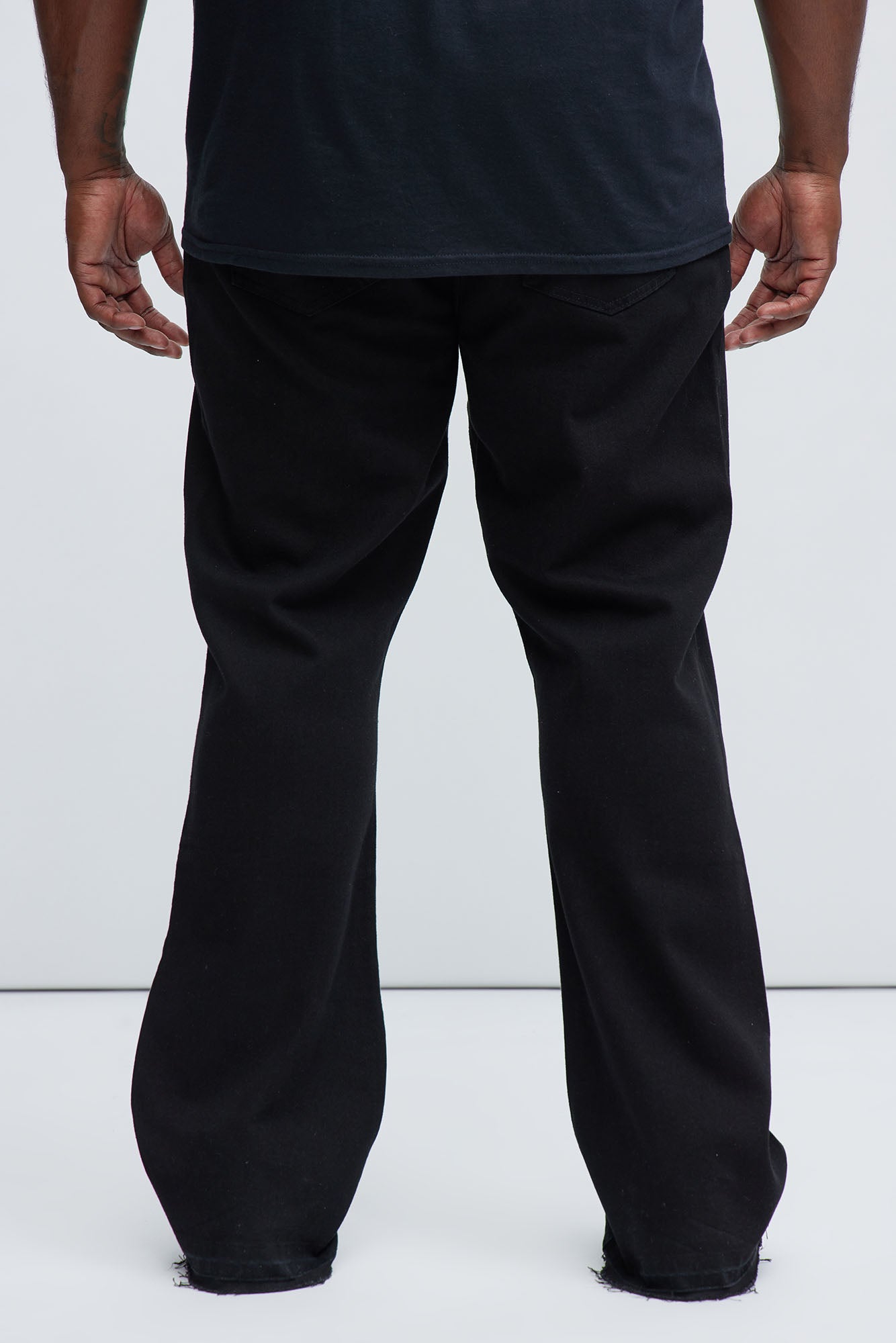 Cornell Slim Flare Jeans - Black Fashion Nova