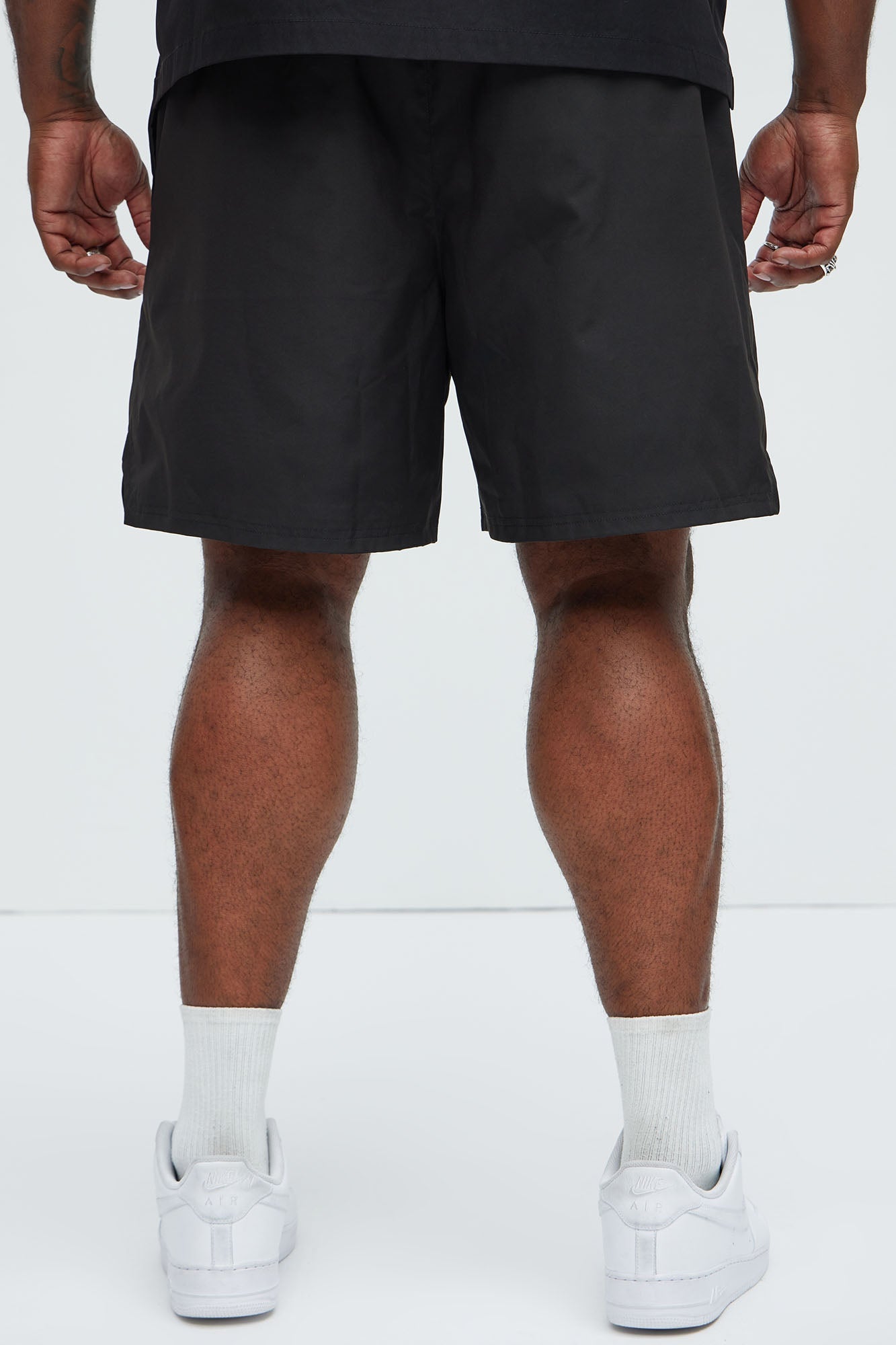 Originals Nylon Warm Up Shorts - Black Fashion Nova